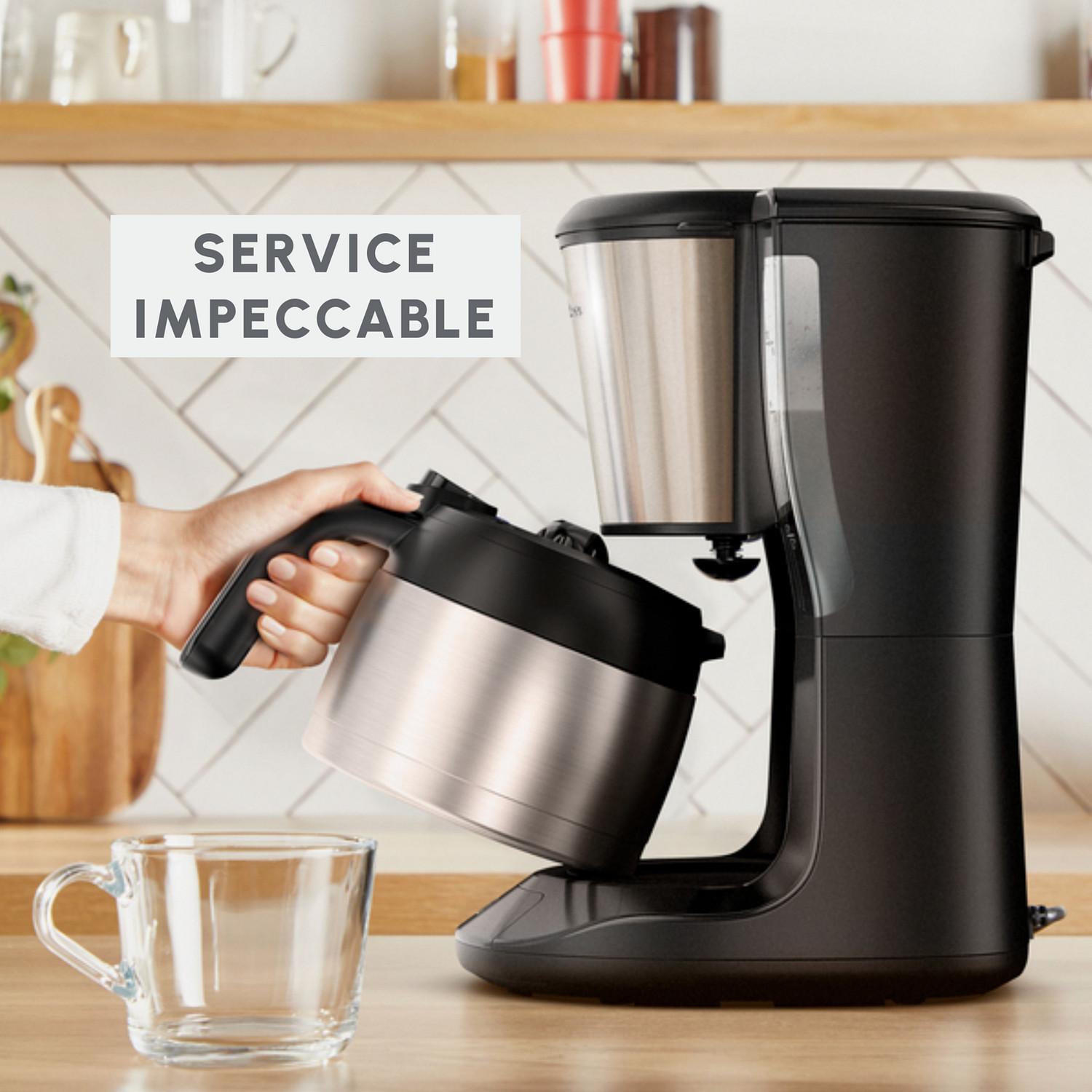Voir la diapositive 5 : MOULINEX Cafetière filtre isotherme FT5S0DE0 - Inox