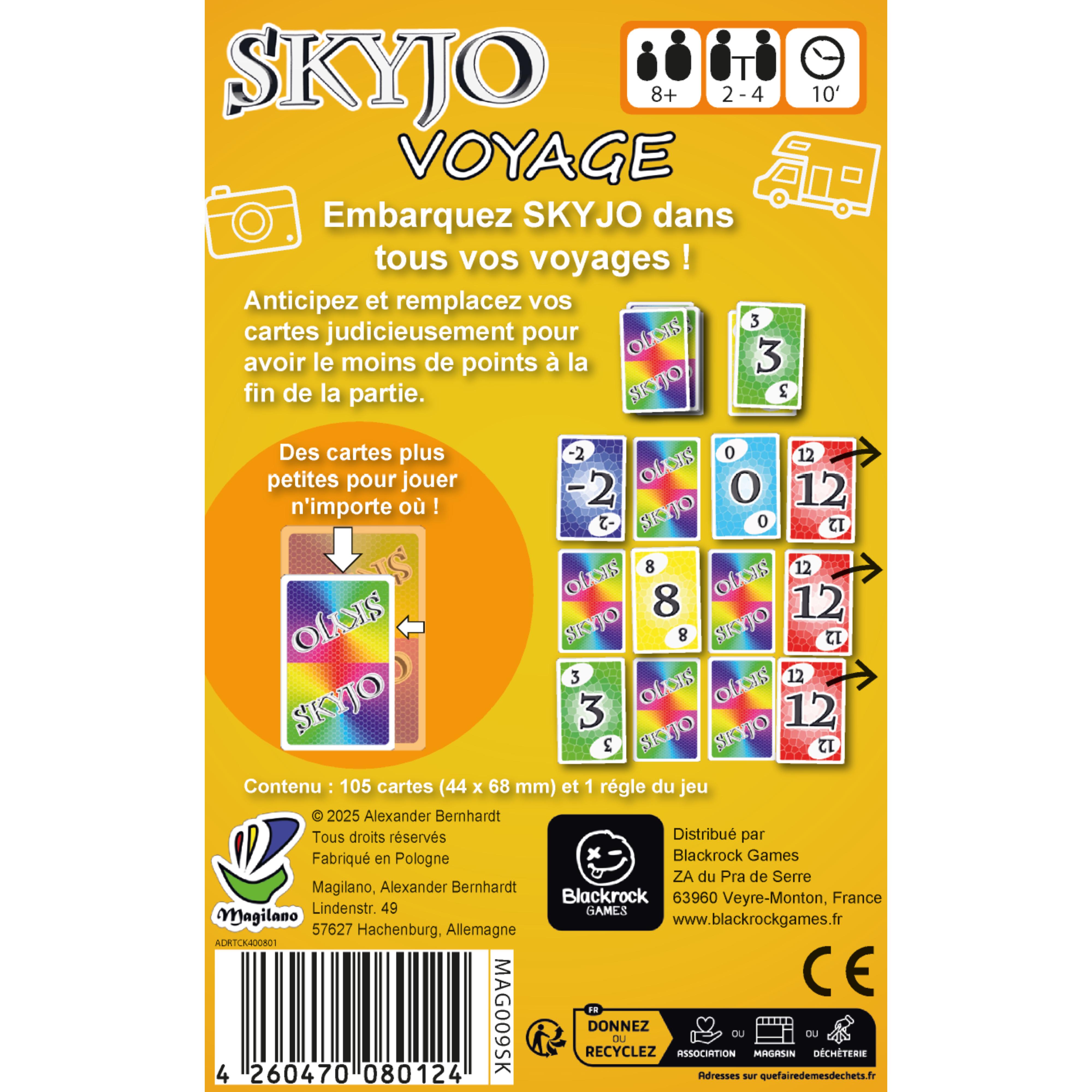 Voir la diapositive 3 : BLACKROCK GAMES Jeu Skyjo de voyage