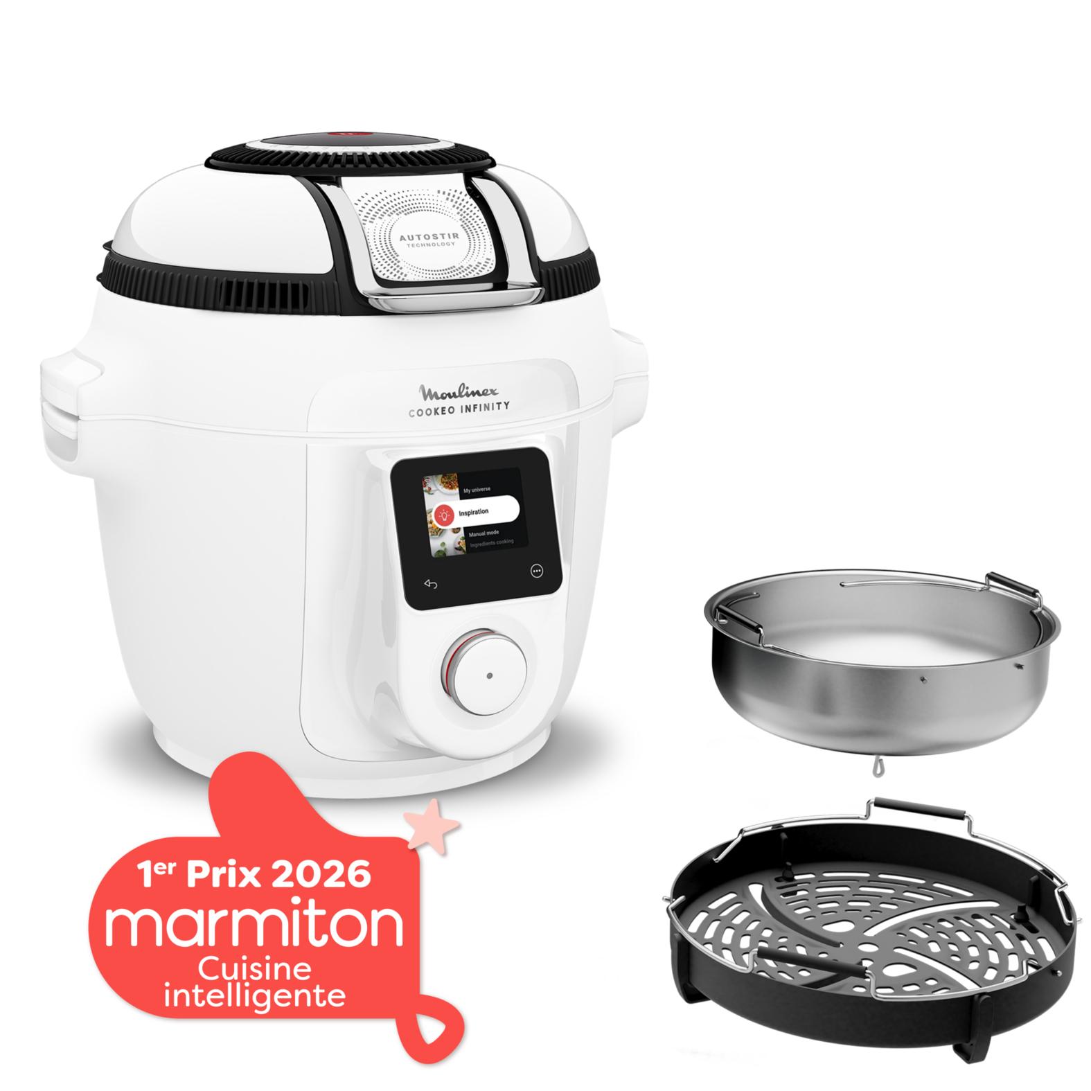 Voir la diapositive 3 : MOULINEX Multicuiseur intelligent Cookeo CE9721F0 - Blanc