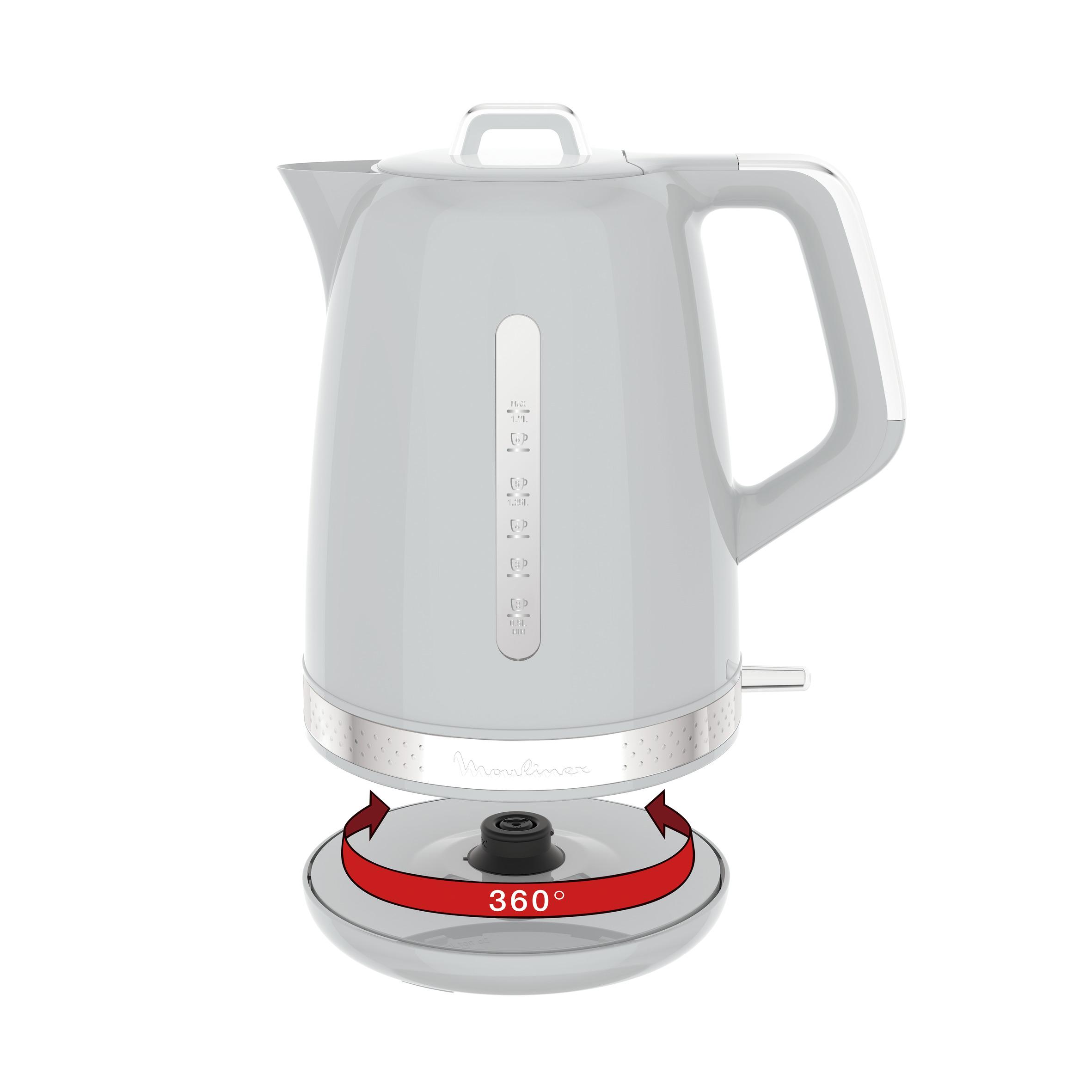 Voir la diapositive 4 : MOULINEX Bouilloire électrique BY320E10 - Gris