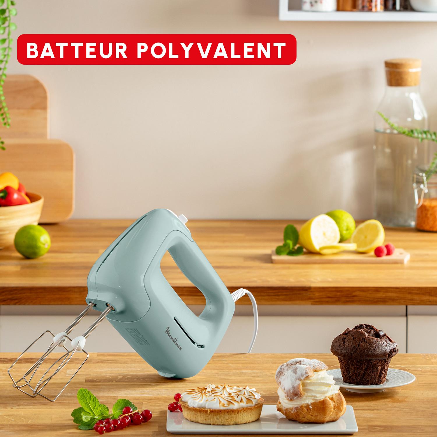 Voir la diapositive 2 : MOULINEX Batteur HM4503F0 - Eucalyptus