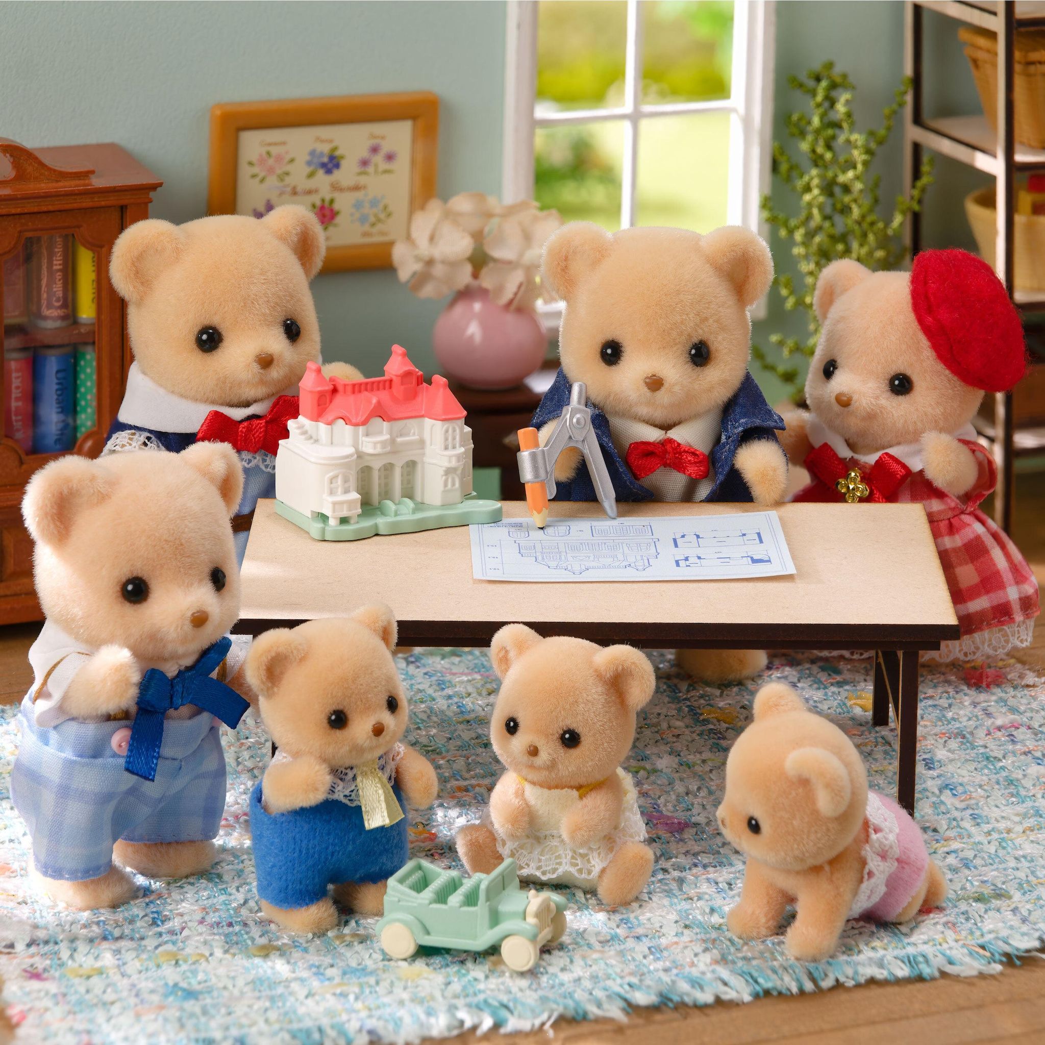 Voir la diapositive 4 : EPOCH D'ENFANCE La famille Ours Biscuit Famille Sylvanian