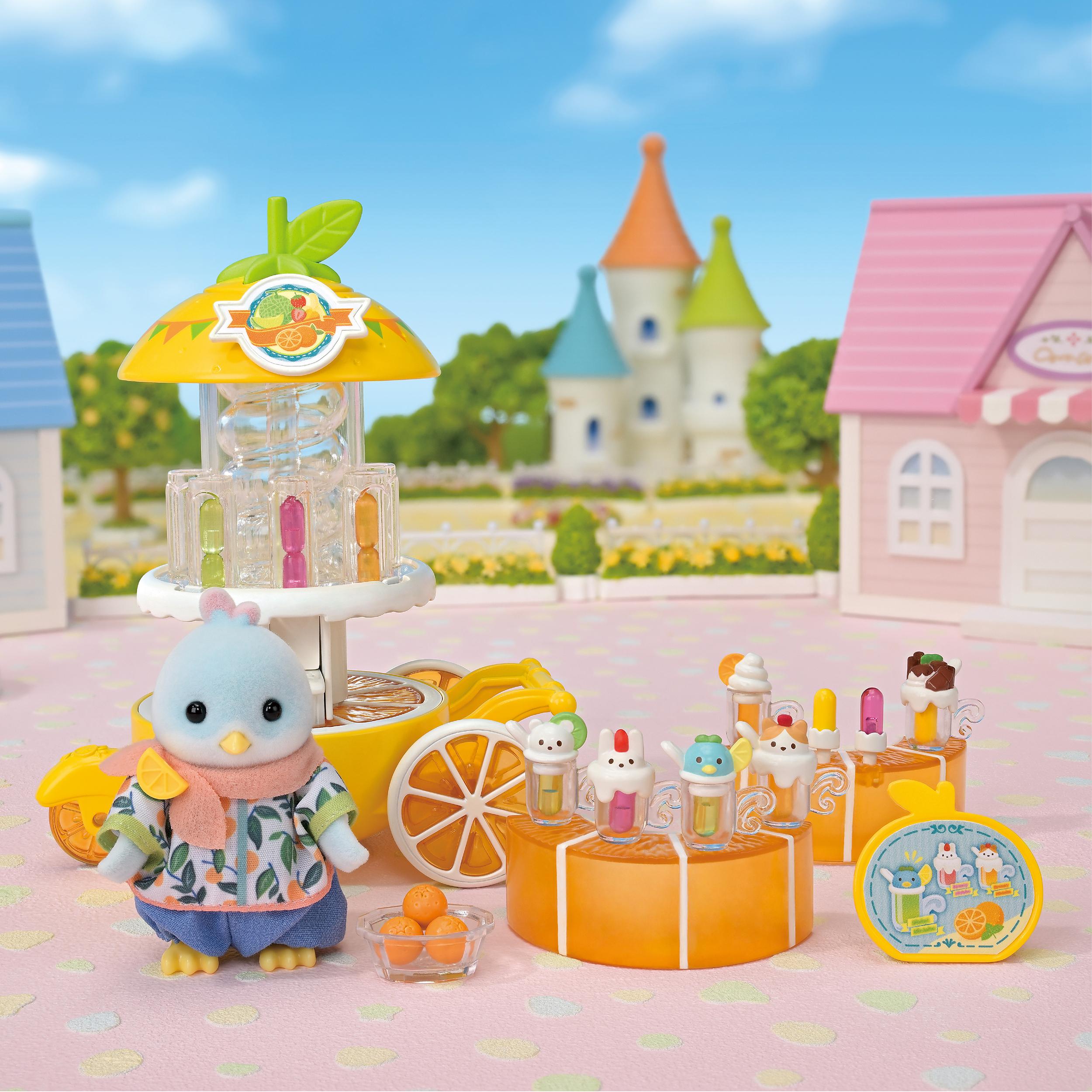 Voir la diapositive 7 : EPOCH D'ENFANCE Stand de jus de fruits Famille Sylvanian