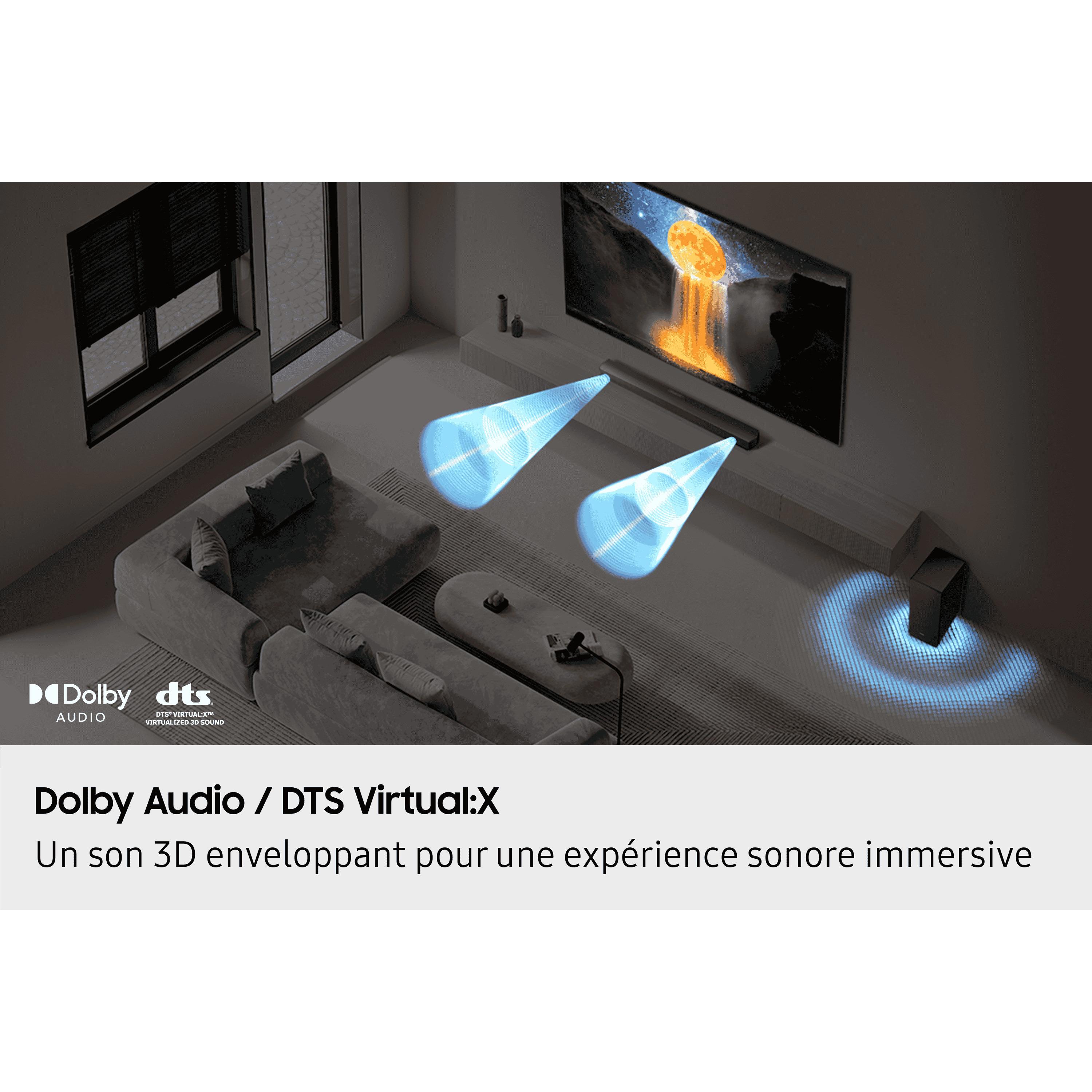 Voir la diapositive 4 : SAMSUNG Barre de Son HW B460F XE 2025