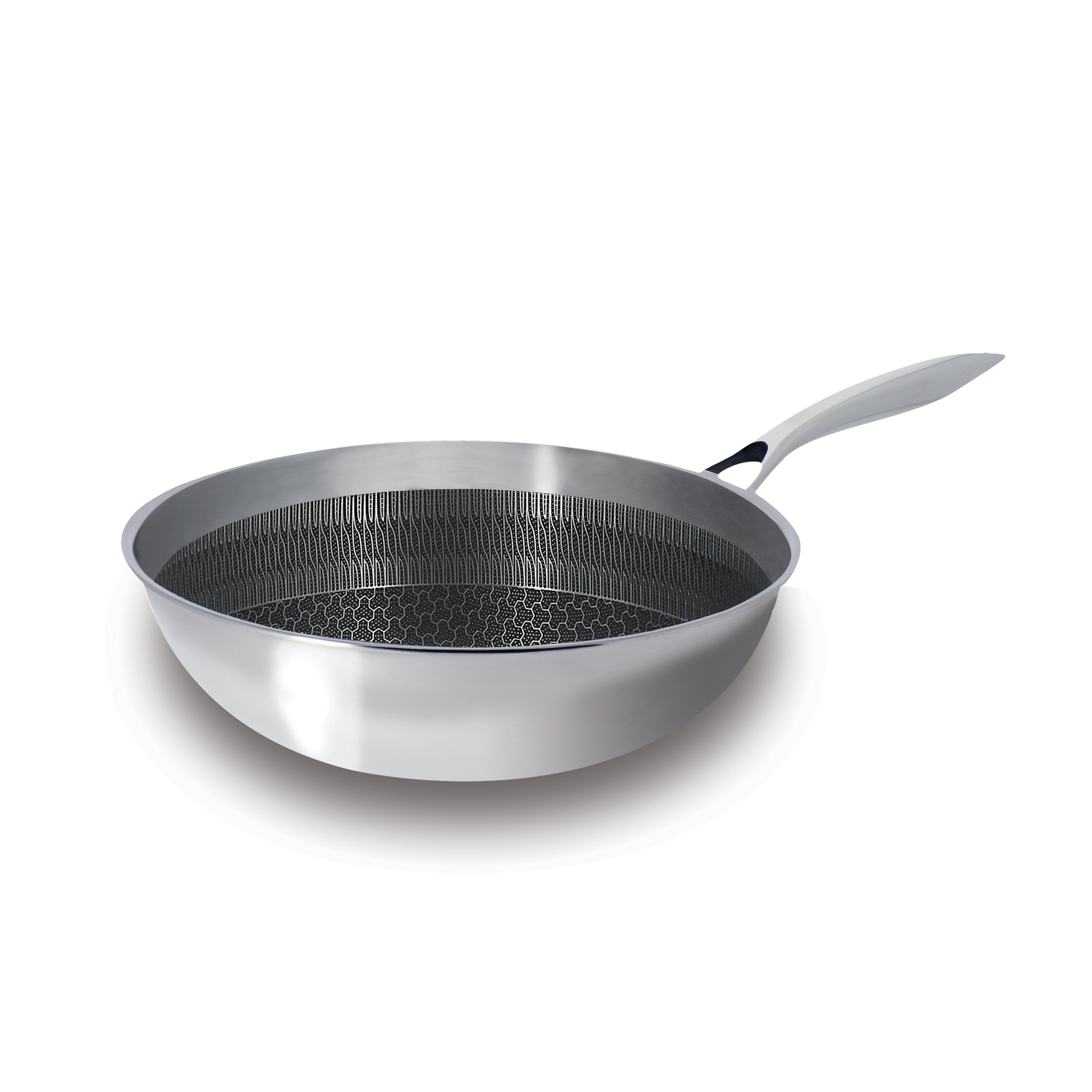 LEBRUN Wok 28cm revêtement en céramique nid abeille menastyl