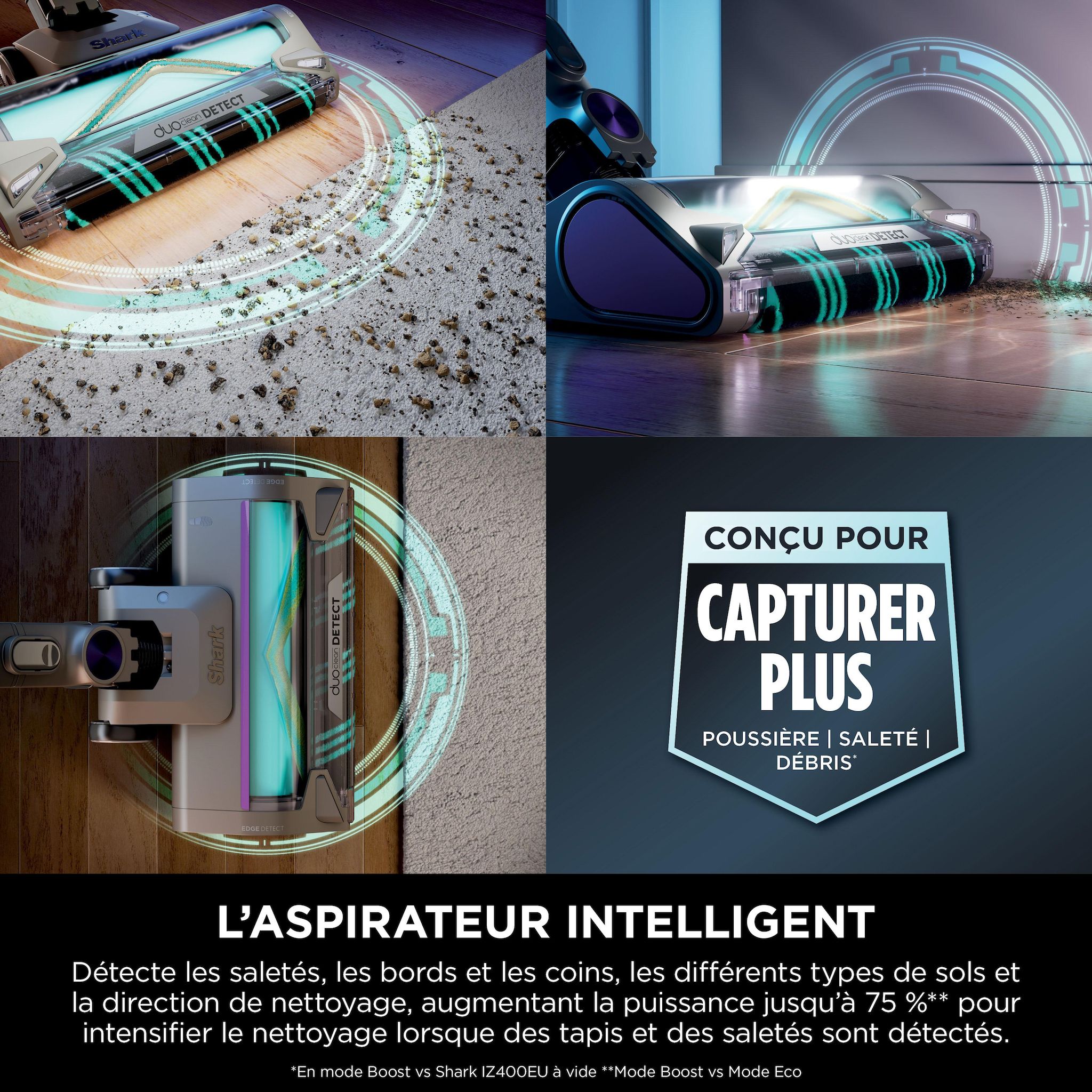 Voir la diapositive 8 : SHARK Aspirateur balai IP3251EUT - Gris