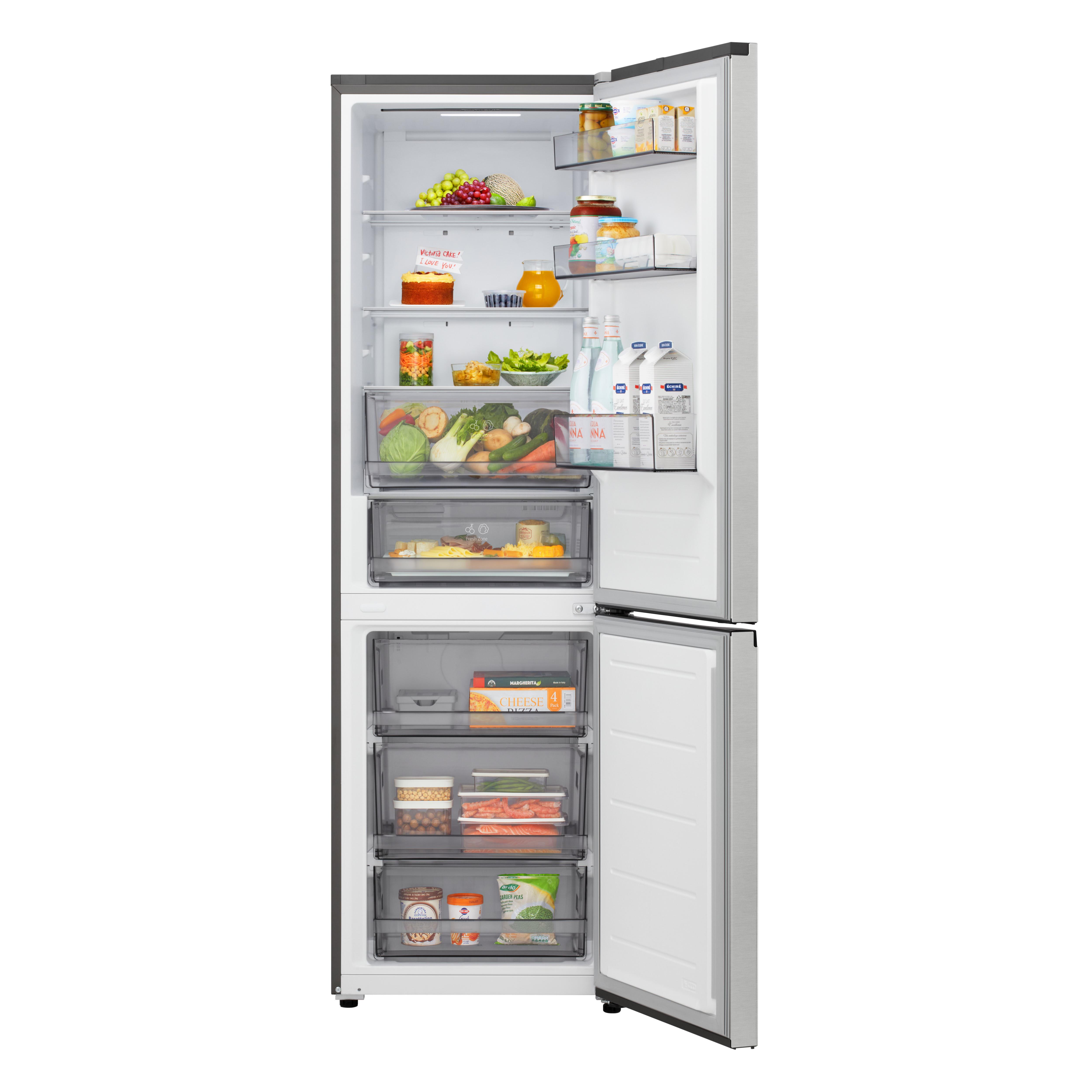 Voir la diapositive 7 : LG Réfrigérateur combiné GBBSJ10EPY, 333 L, Froid ventilé No Frost, E
