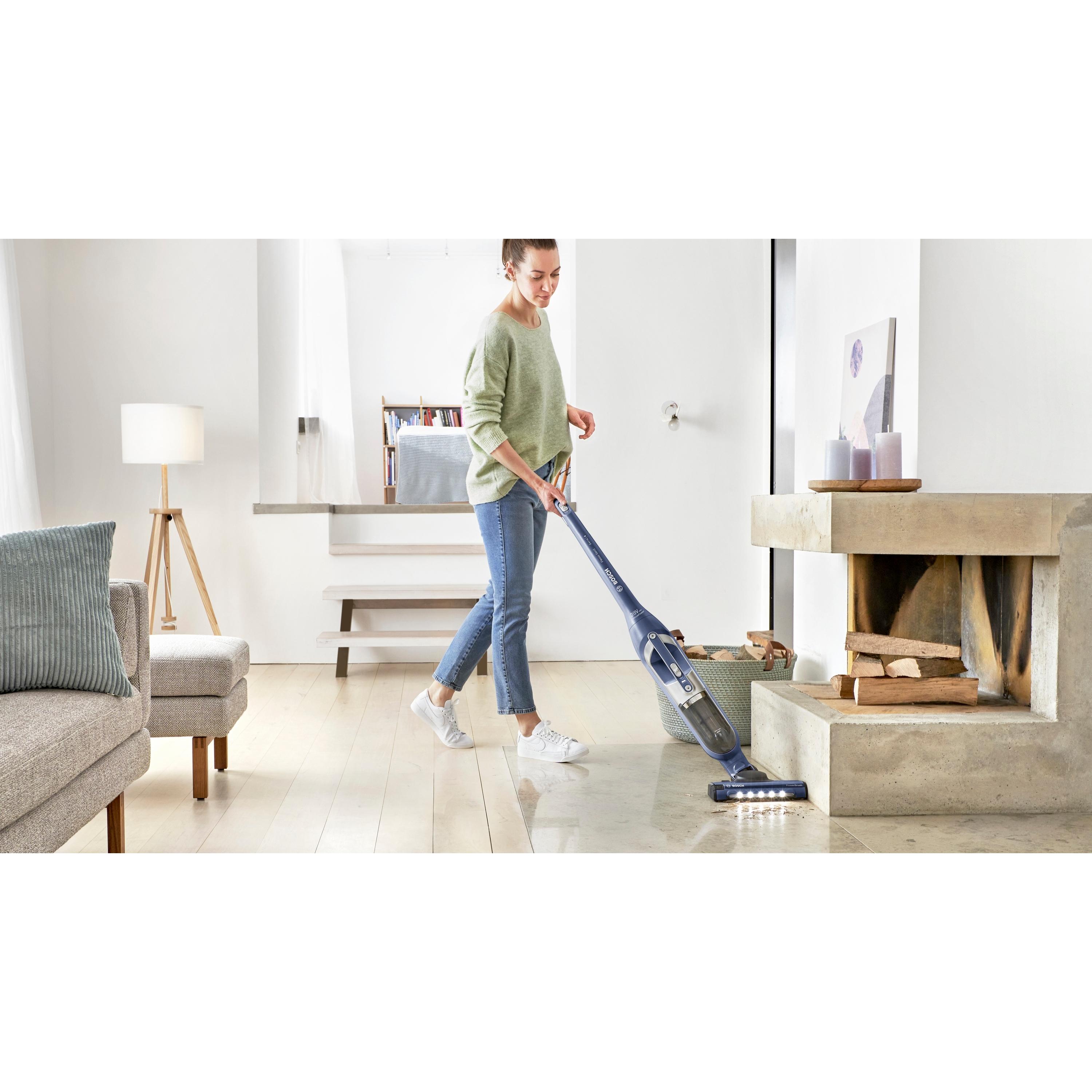 Voir la diapositive 5 : BOSCH Aspirateur balai BCH3K2851 - Bleu