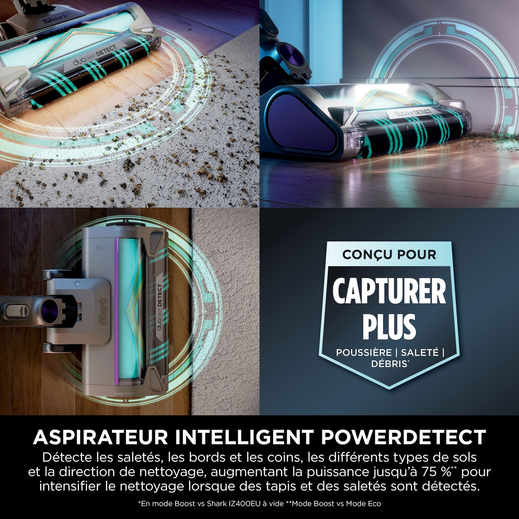 Voir la diapositive 5 : SHARK Aspirateur balai IP1251EUT - Gris