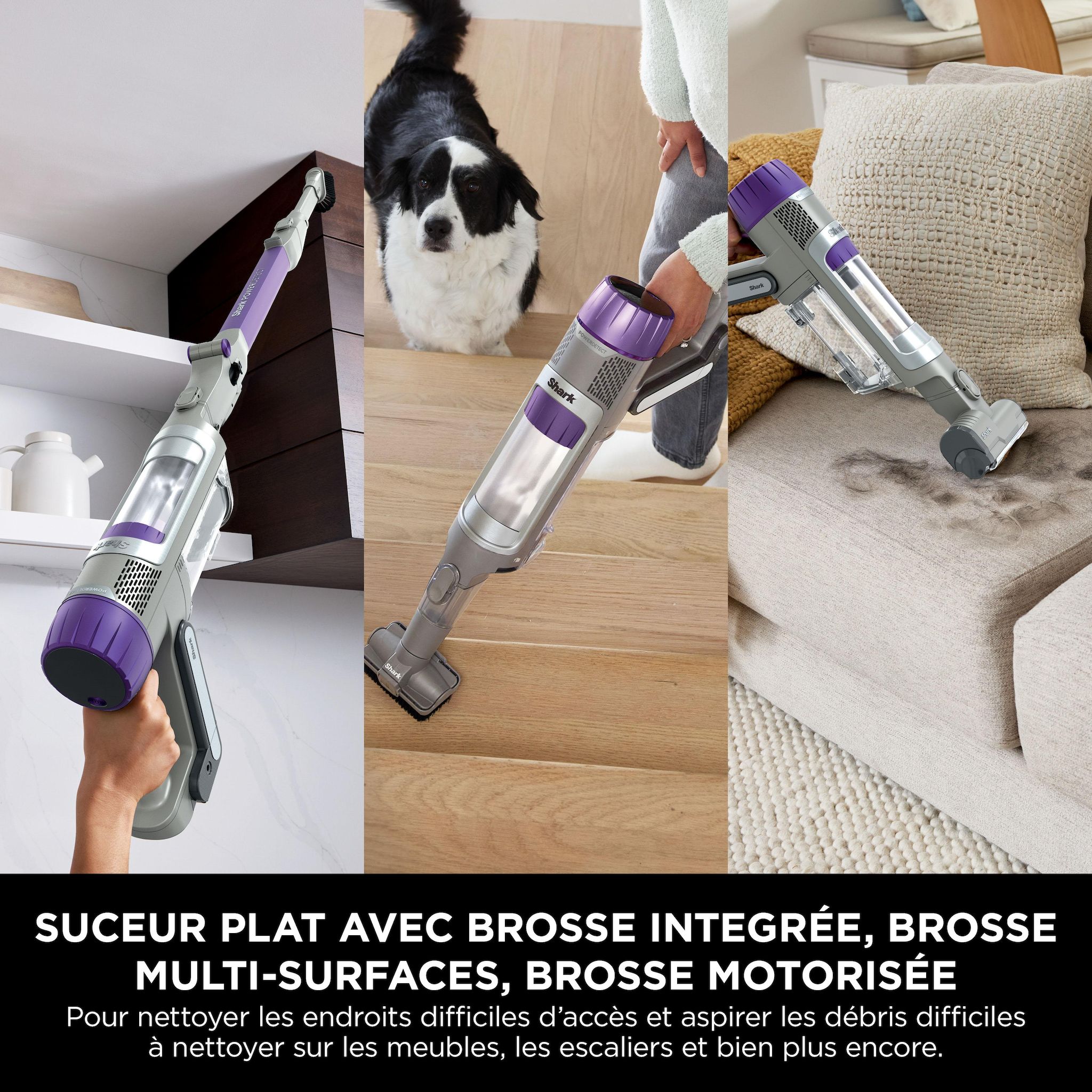 Voir la diapositive 9 : SHARK Aspirateur balai IP1251EUT - Gris