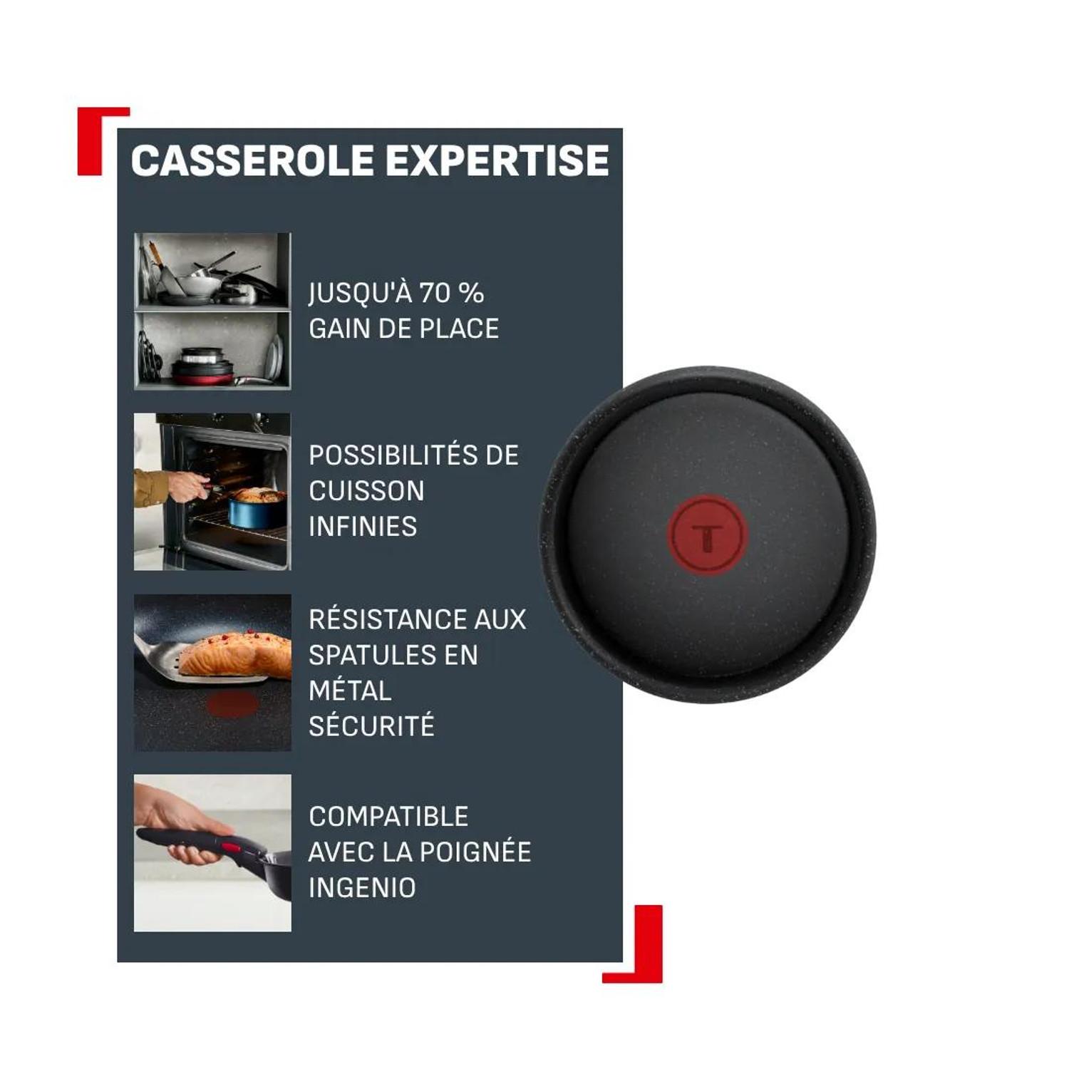Voir la diapositive 2 : TEFAL Casserole 20cm expertise ingenio
