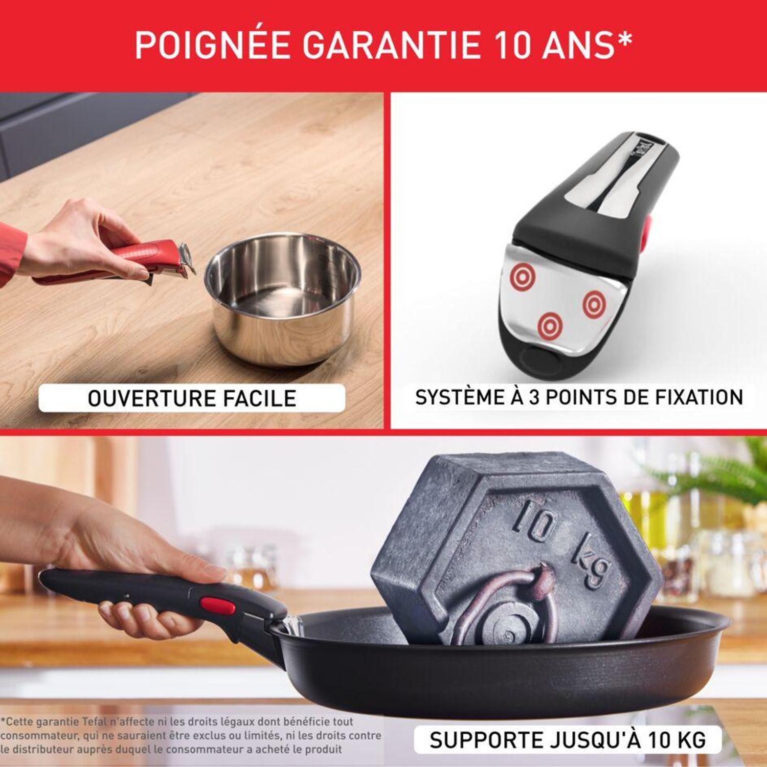 Voir la diapositive 3 : TEFAL Set de 11pcs résistant en inox non revêtu