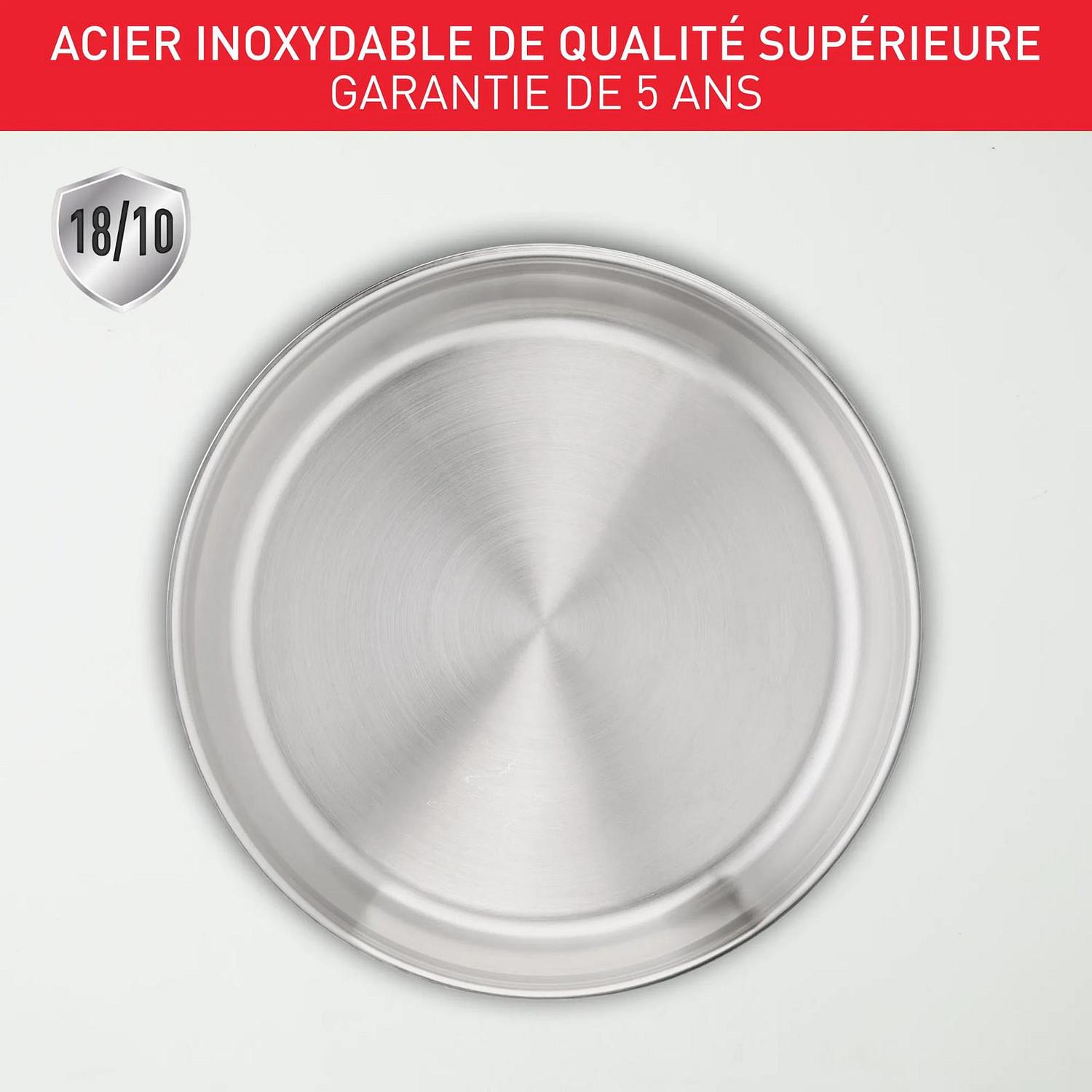 Voir la diapositive 4 : TEFAL Set de 11pcs résistant en inox non revêtu