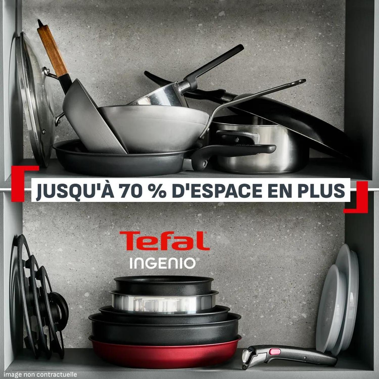 Voir la diapositive 3 : TEFAL Wok 26cm expertise ingenio