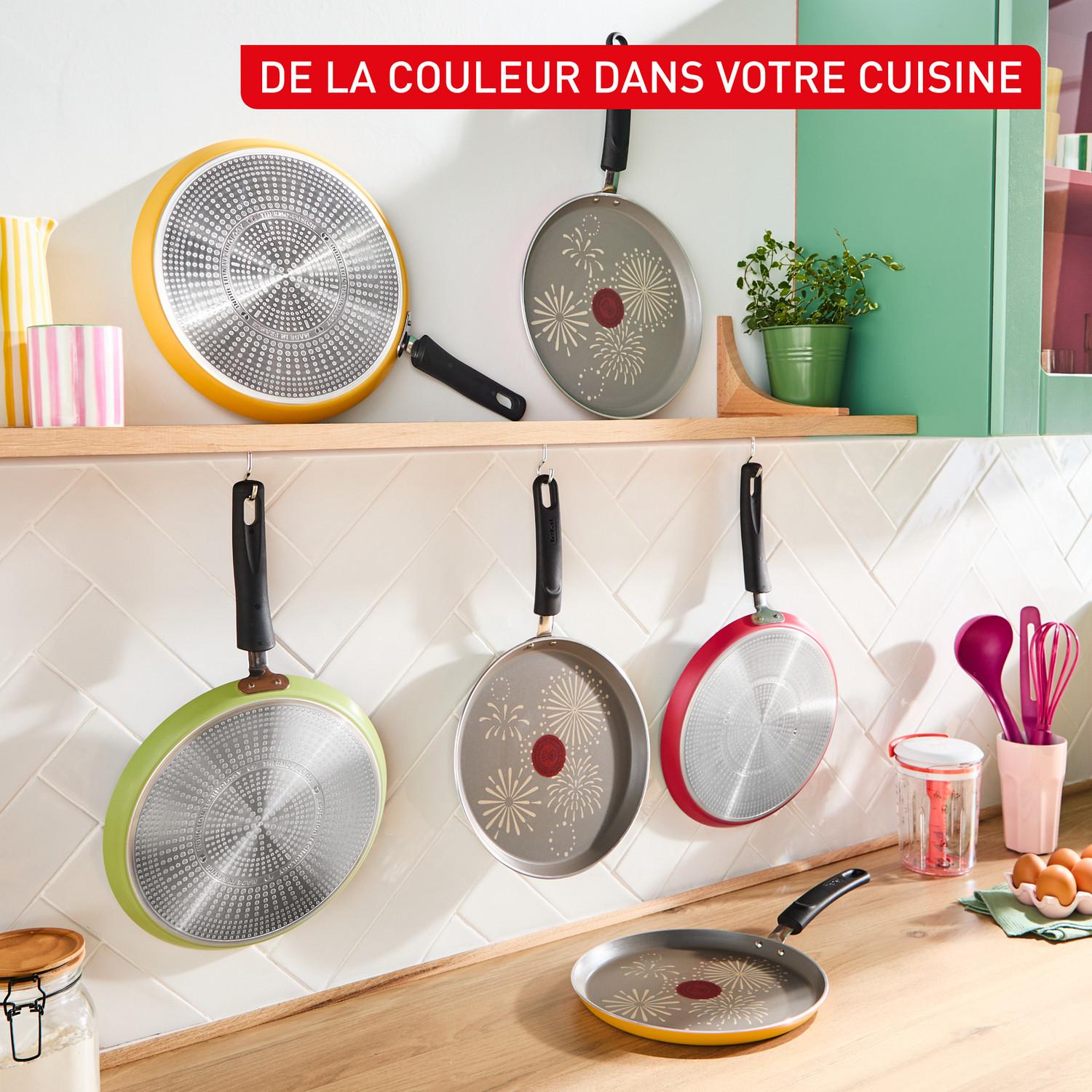 Voir la diapositive 4 : TEFAL Crêpière 25cm rose