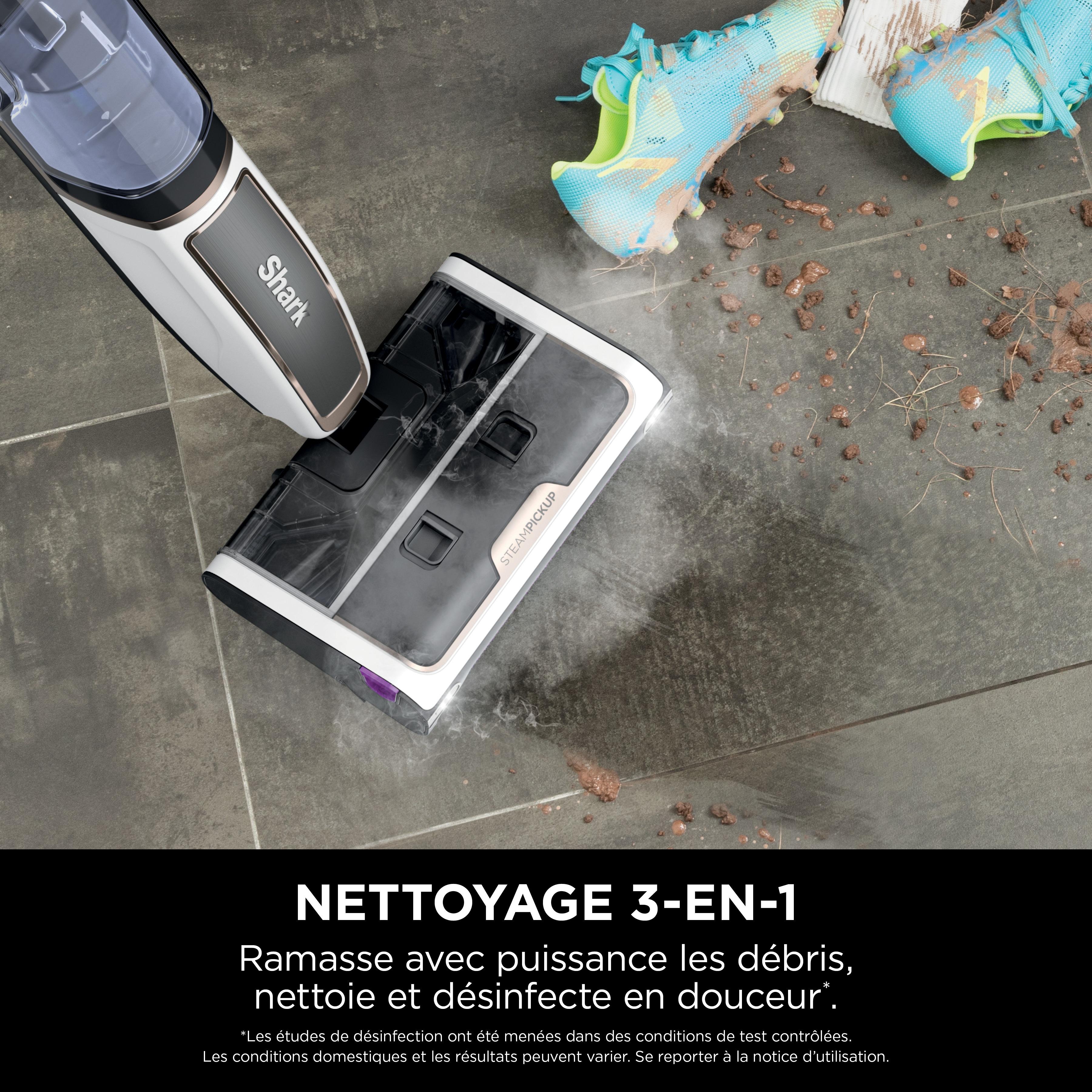 Voir la diapositive 4 : SHARK Balai vapeur 3 en 1 SD200EU - Gris