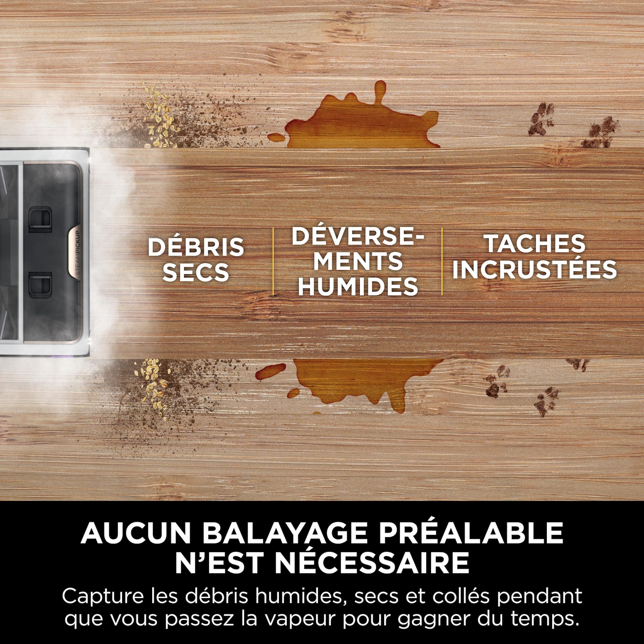 Voir la diapositive 6 : SHARK Balai vapeur 3 en 1 SD200EU - Gris