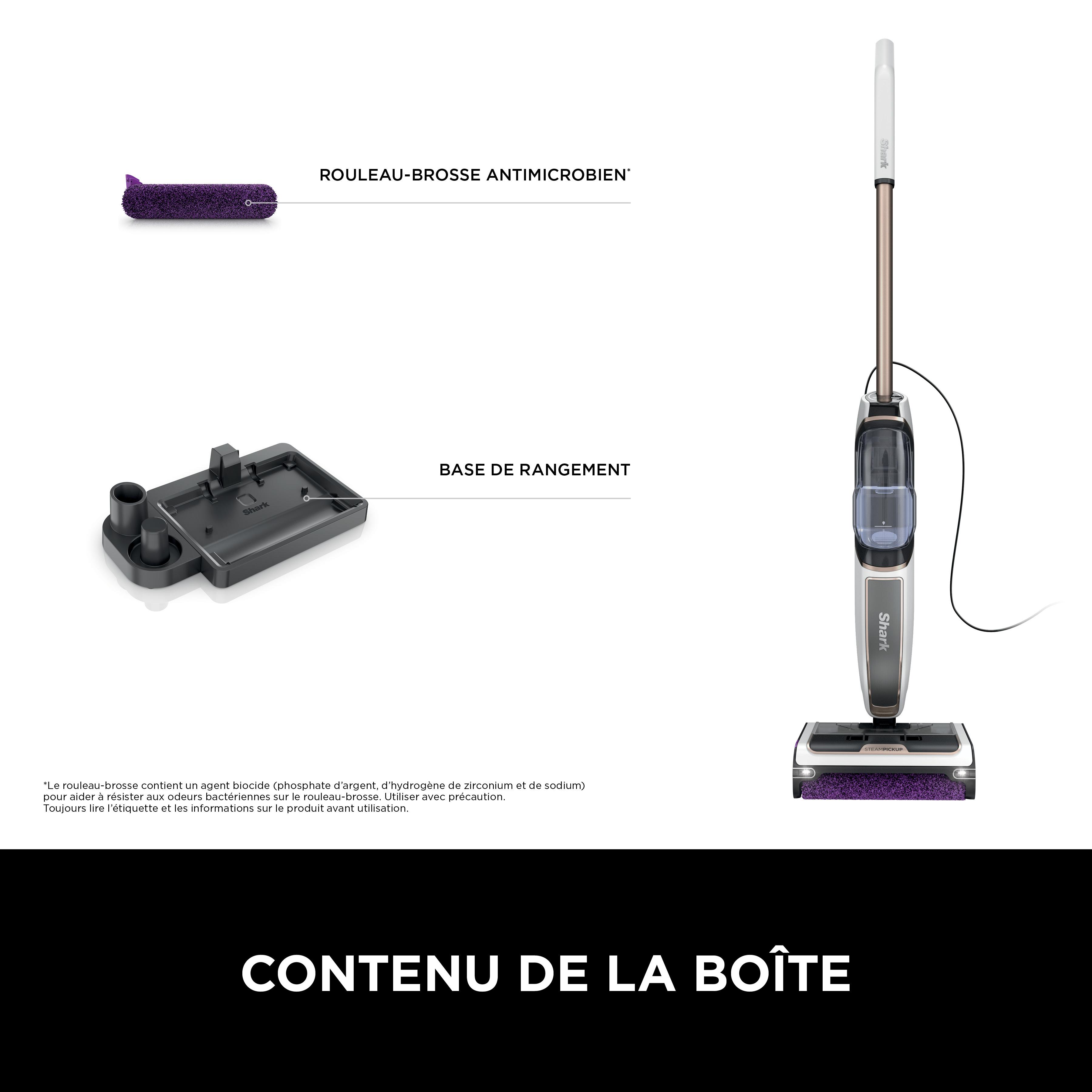 Voir la diapositive 11 : SHARK Balai vapeur 3 en 1 SD200EU - Gris