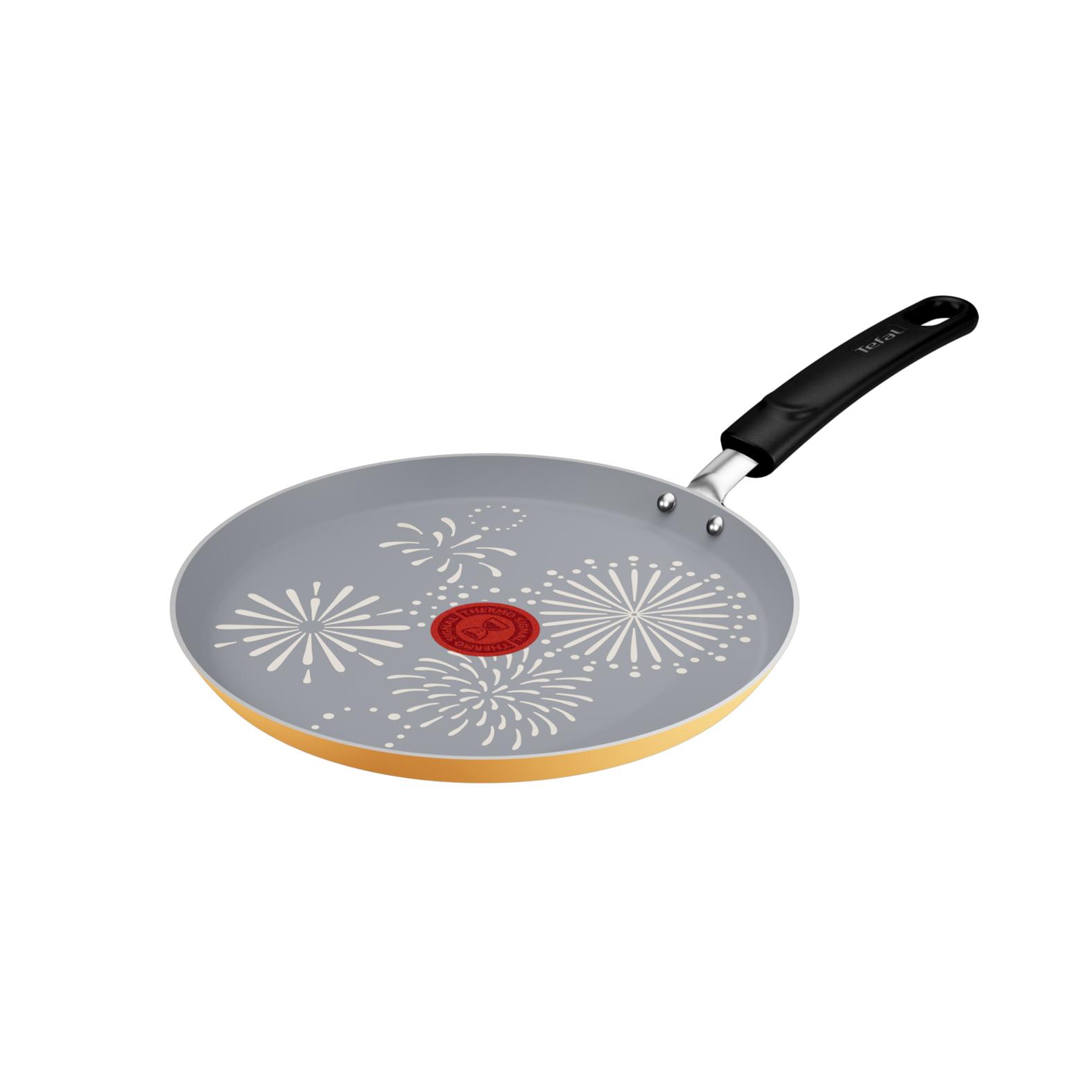 TEFAL Crêpière 25cm tout feux dont induction jaune