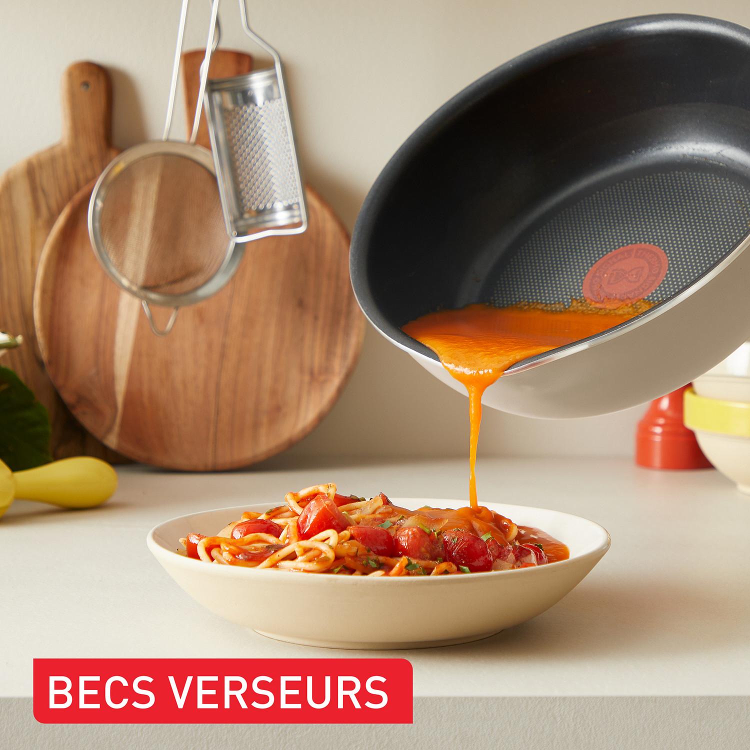 Voir la diapositive 6 : TEFAL One pick pot pan 22cm + couvercle vanille