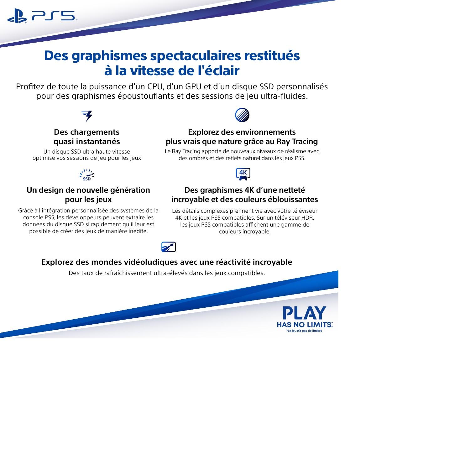 Voir la diapositive 6 : SONY Pack Console PS5 Edition Standard Fortnite