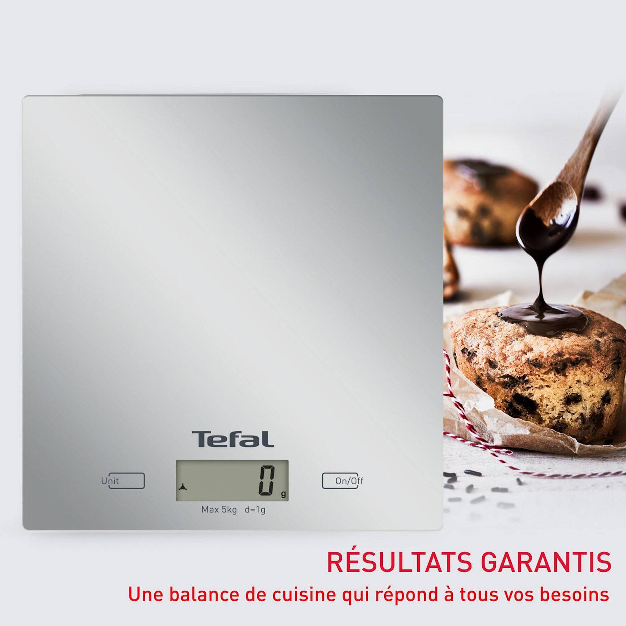 Voir la diapositive 4 : TEFAL Balance de cuisine BC5306V0 - Silver