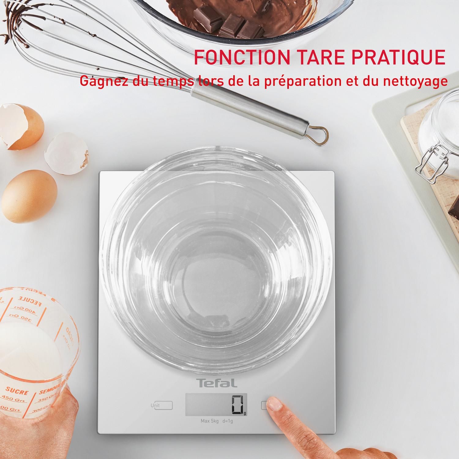 Voir la diapositive 5 : TEFAL Balance de cuisine BC5306V0 - Silver