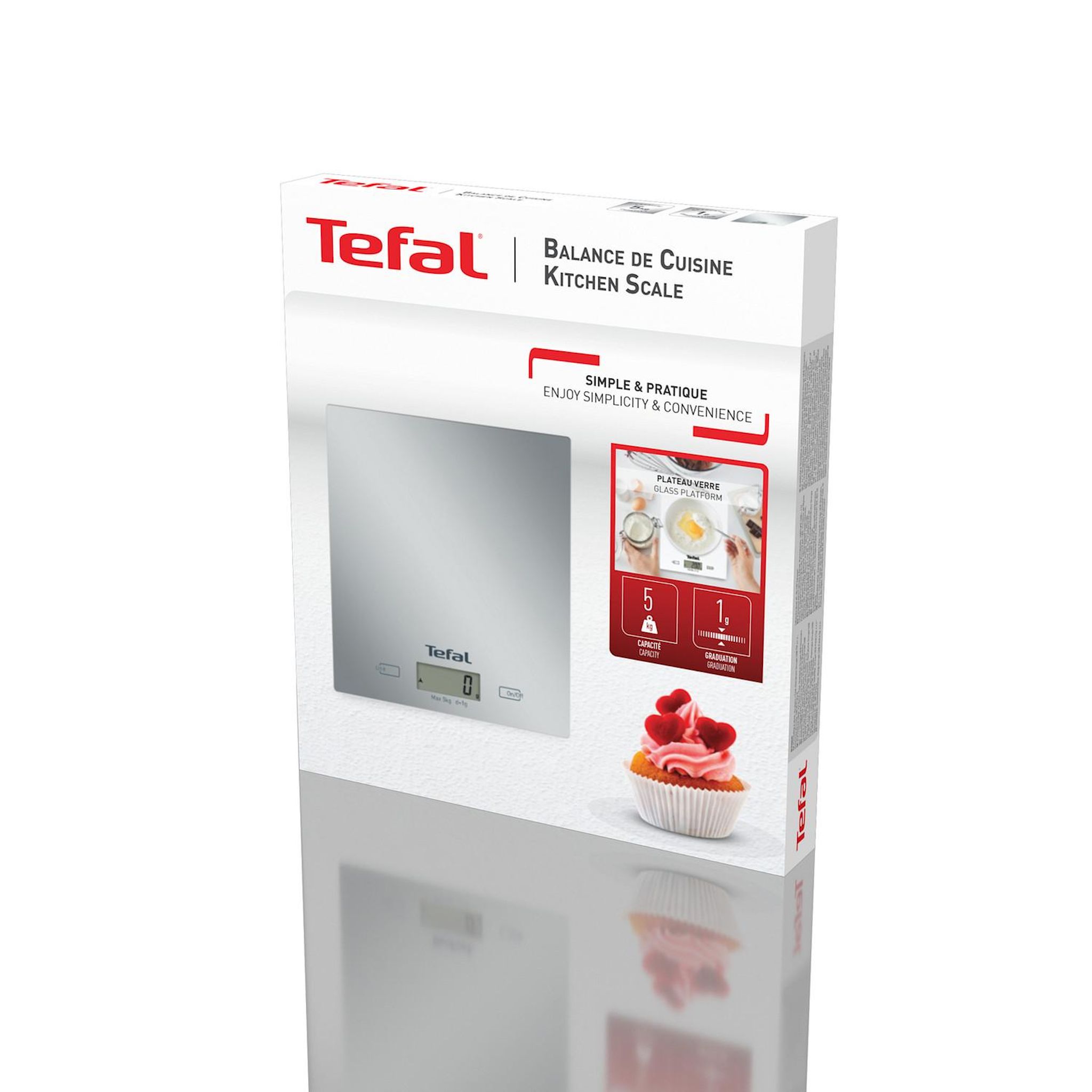 Voir la diapositive 8 : TEFAL Balance de cuisine BC5306V0 - Silver