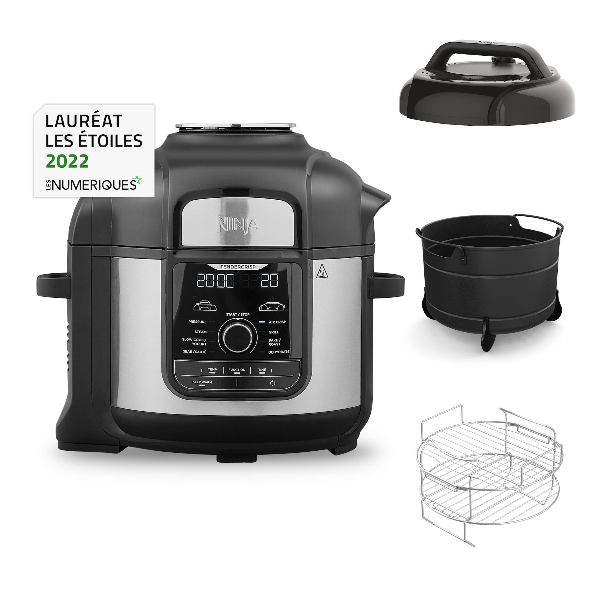 Voir la diapositive 1 : NINJA Multicuiseur Foodi 7 en 1 OP300EU - Noir