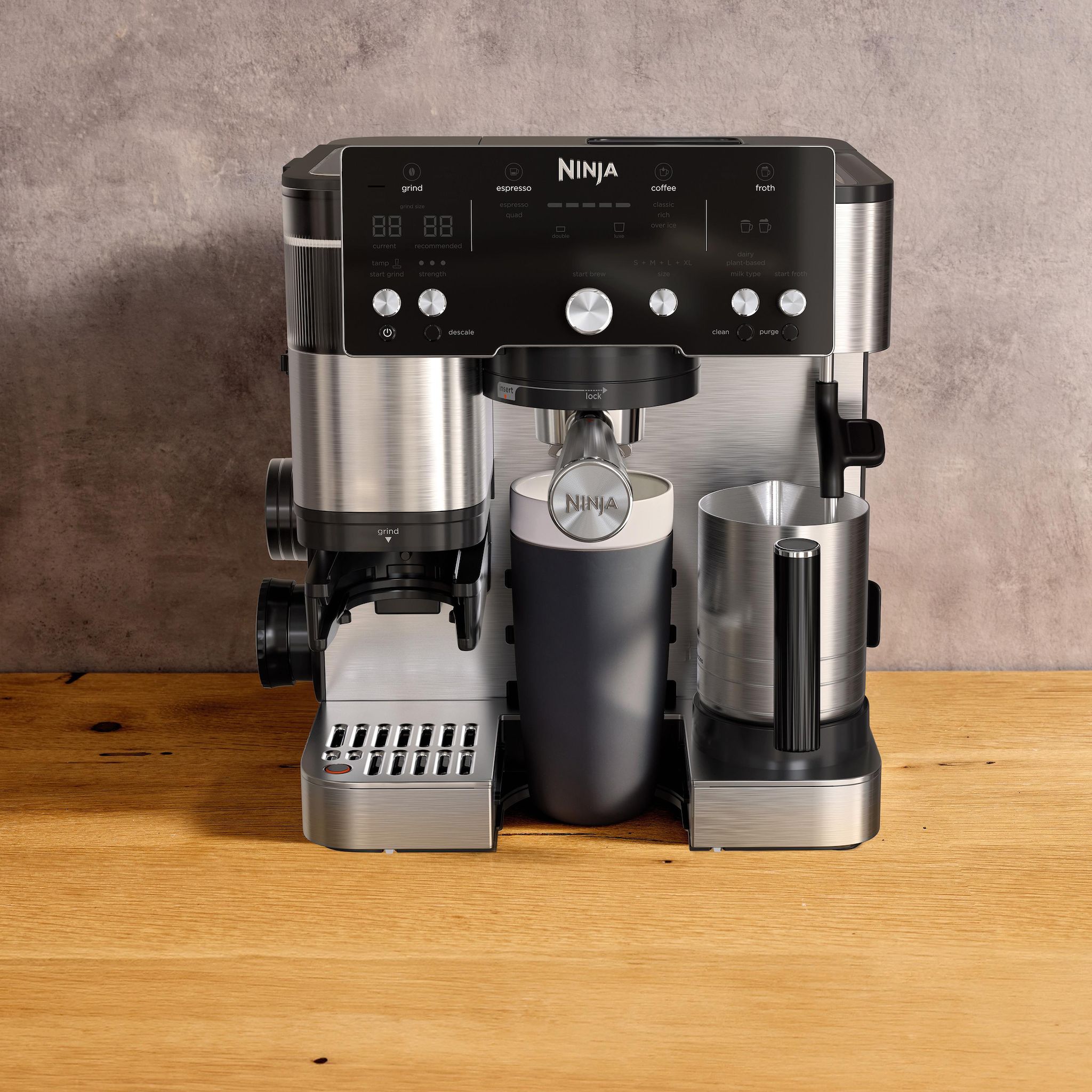 Voir la diapositive 5 : NINJA Machine espresso Luxe Café Essential ES501EU - Gris