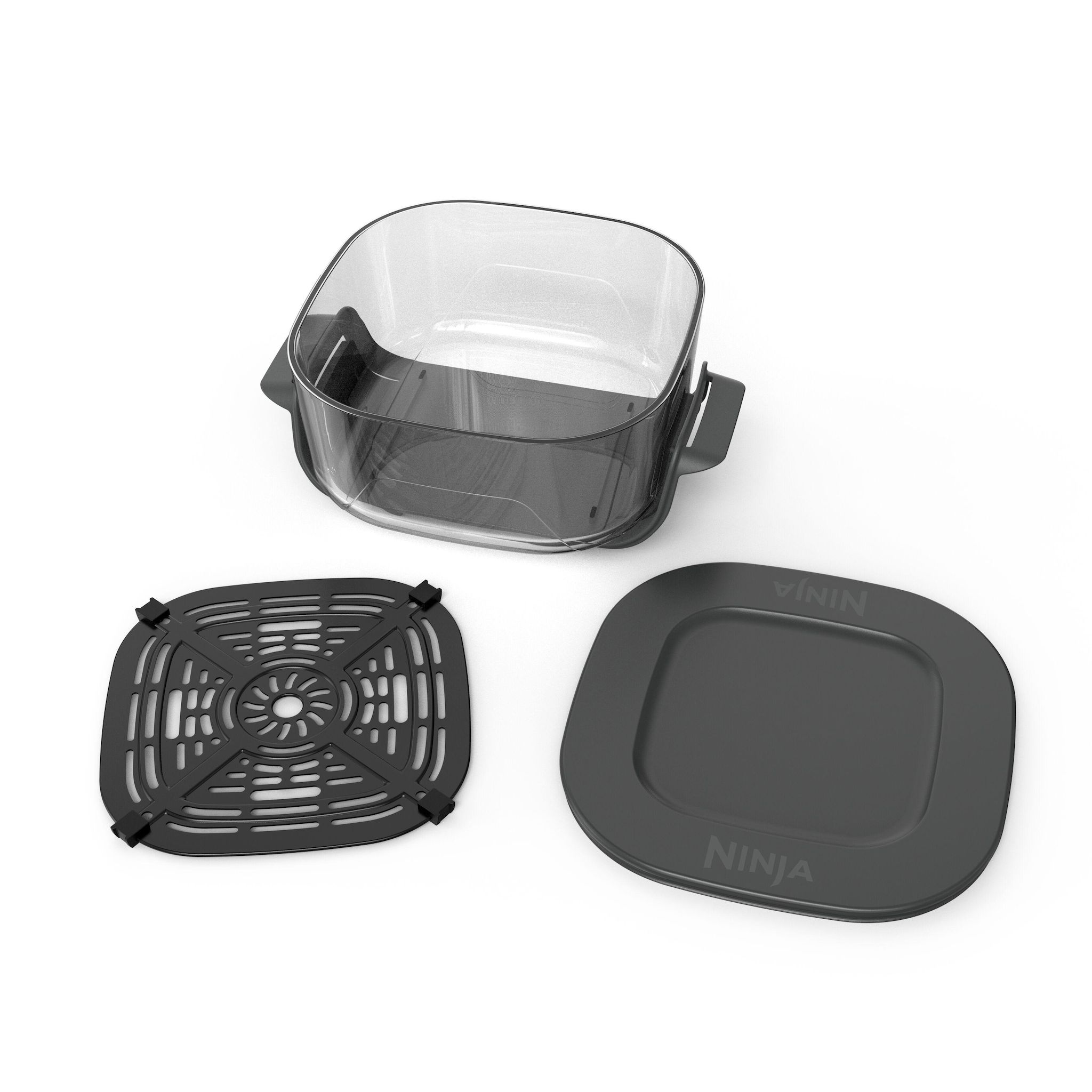 Voir la diapositive 2 : NINJA Contenant en verre CRISPI 3.8 L - Transparent