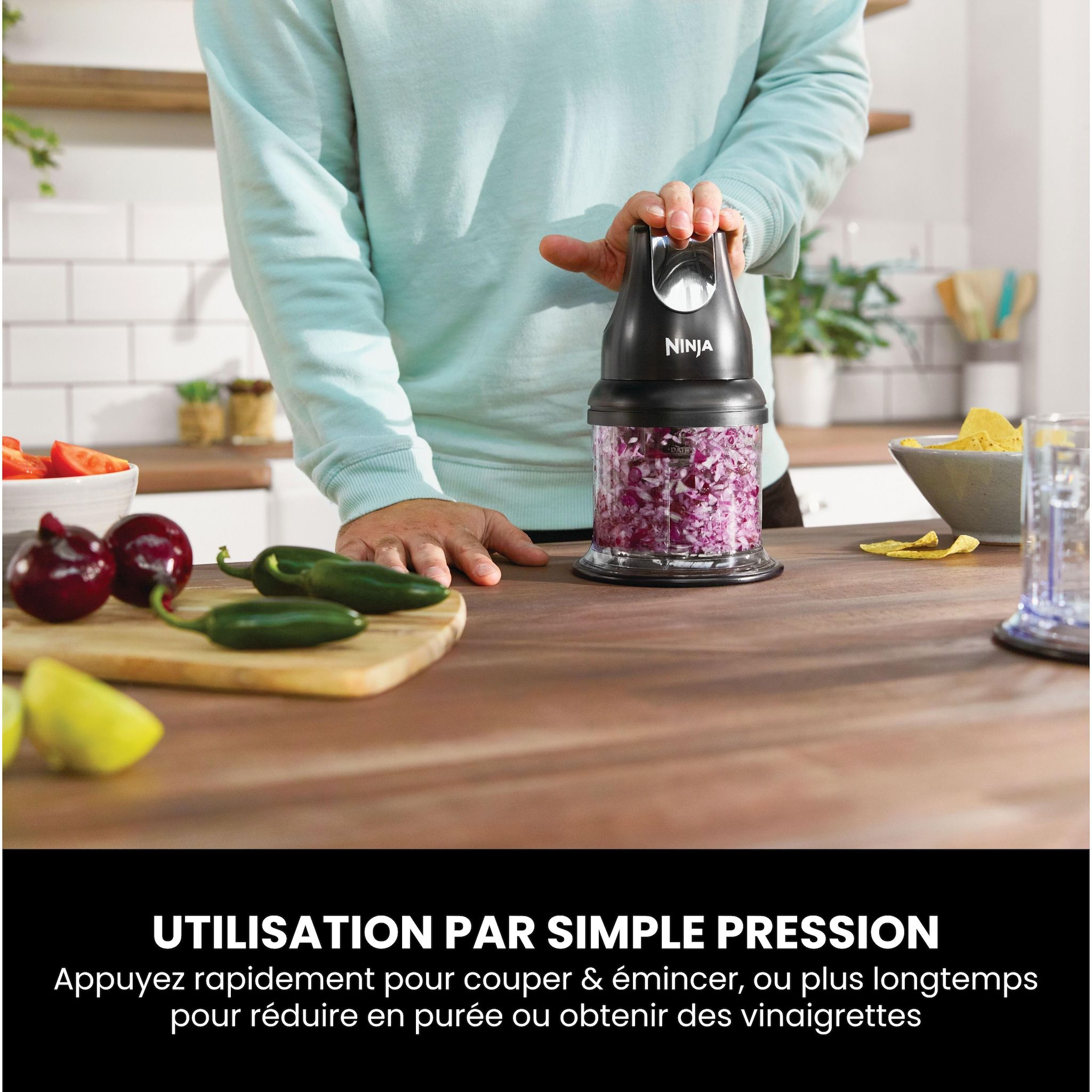Voir la diapositive 5 : NINJA Hachoir express NJ1002EUBK - Noir