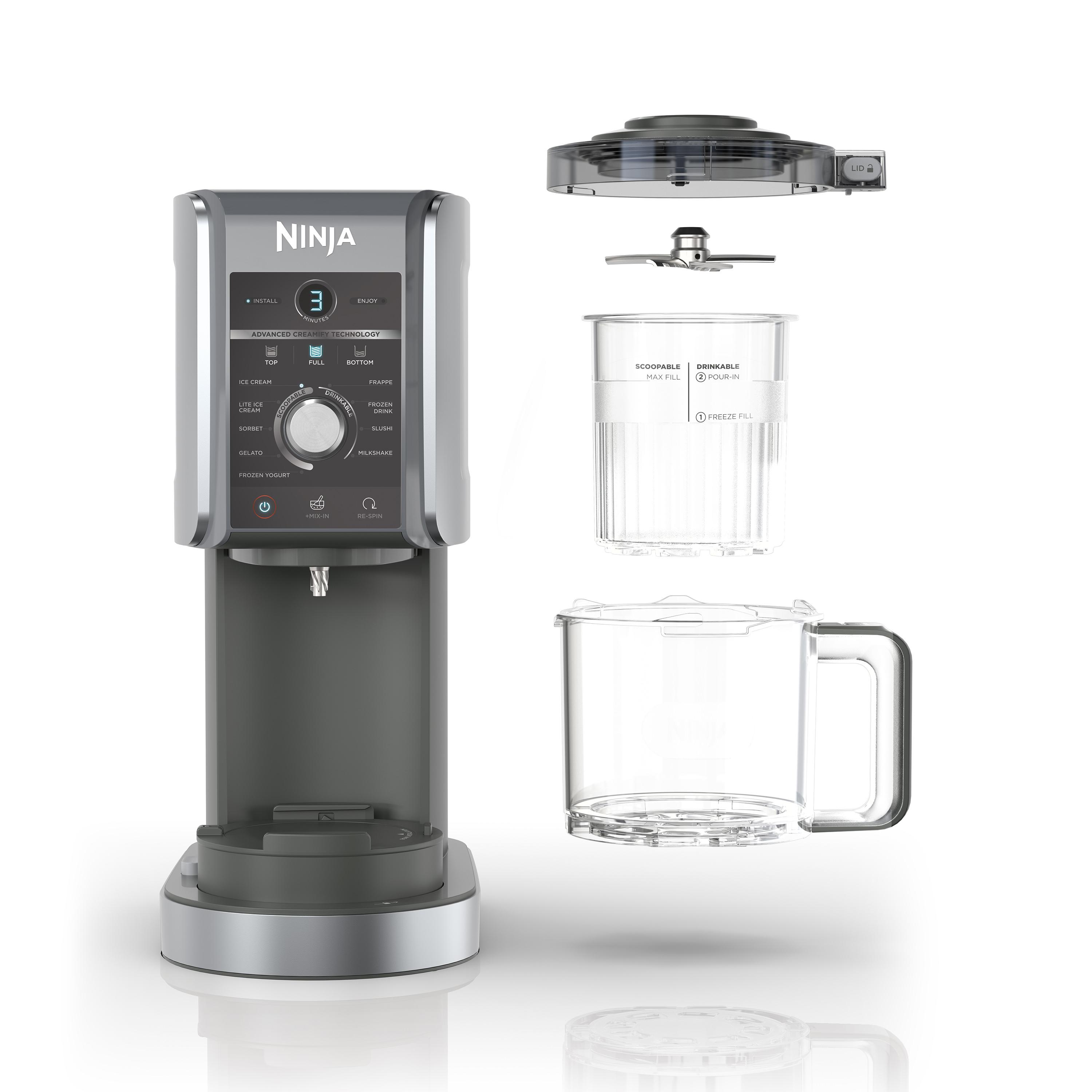 Voir la diapositive 2 : NINJA Machine à glace CREAMi Deluxe 10-en-1 NC502EU - Gris