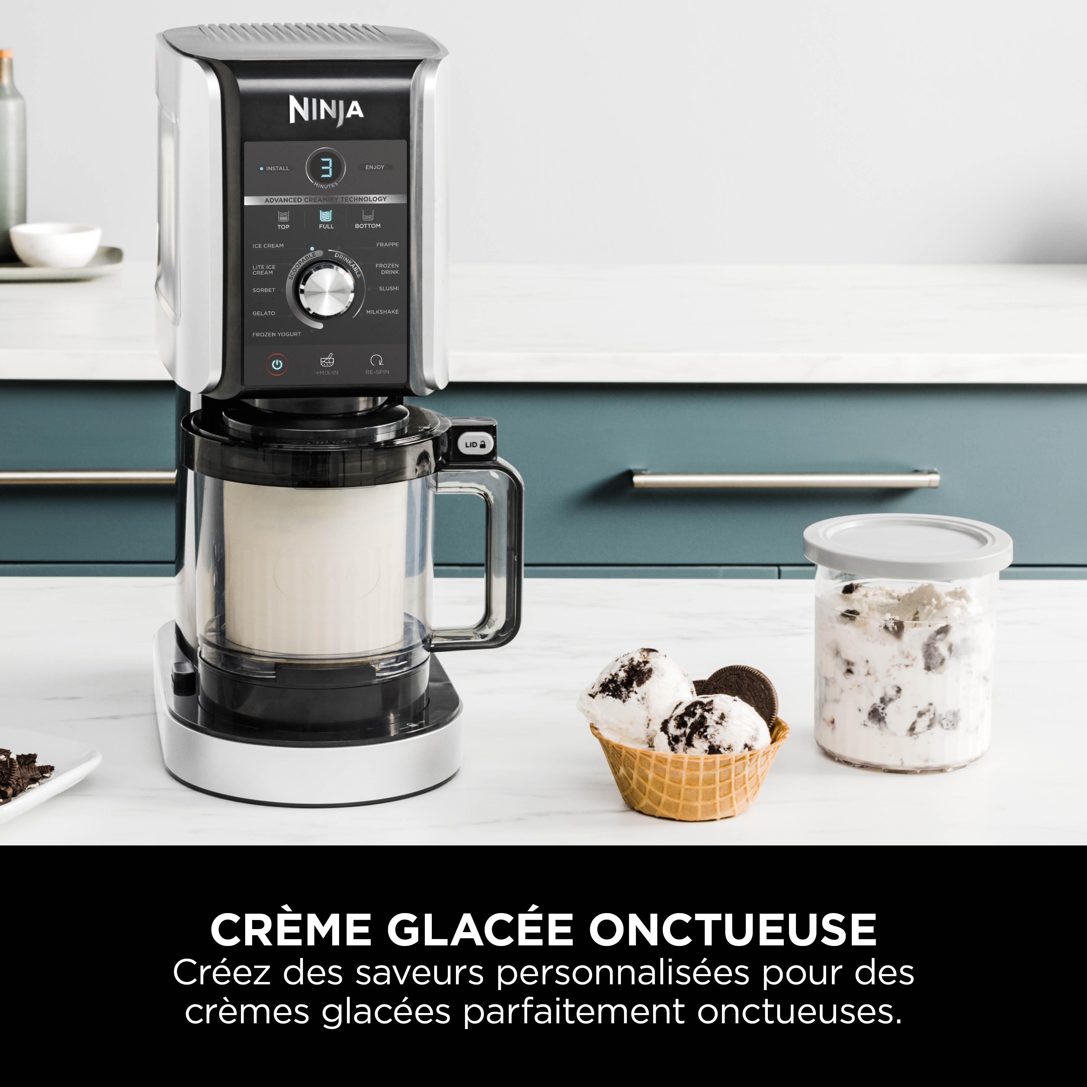 Voir la diapositive 4 : NINJA Machine à glace CREAMi Deluxe 10-en-1 NC502EU - Gris