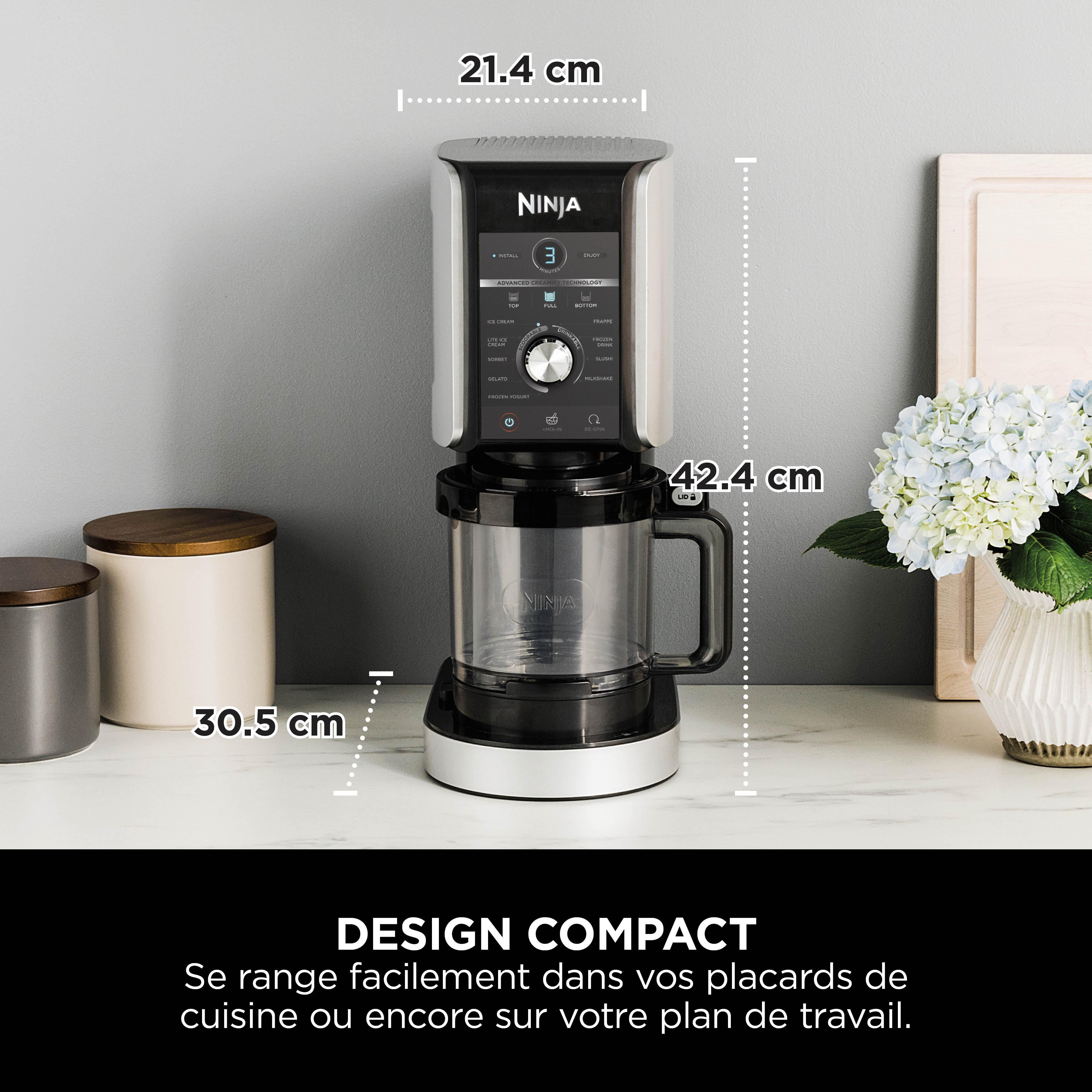 Voir la diapositive 9 : NINJA Machine à glace CREAMi Deluxe 10-en-1 NC502EU - Gris