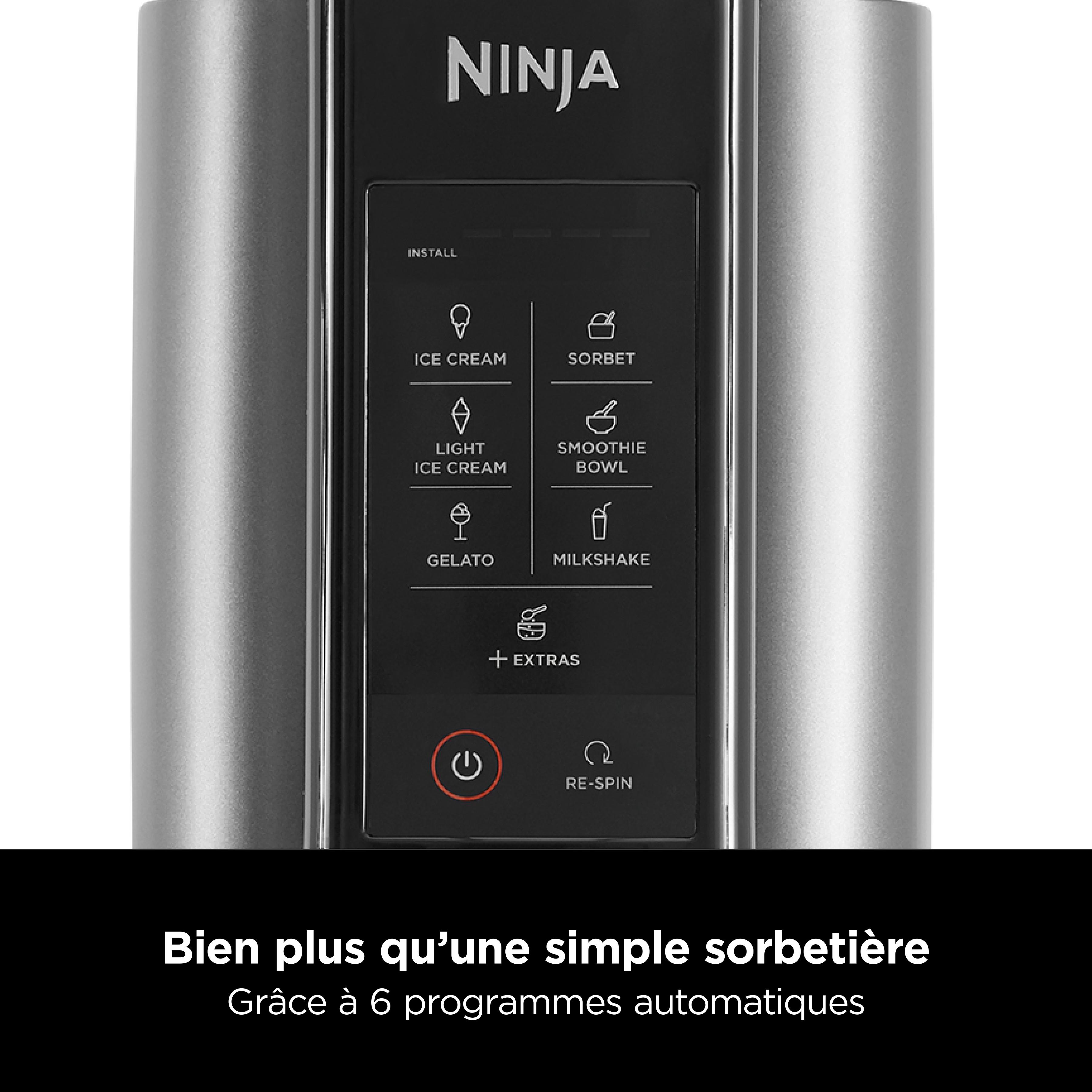 Voir la diapositive 4 : NINJA Machine à glace Creami NC302EU - Gris