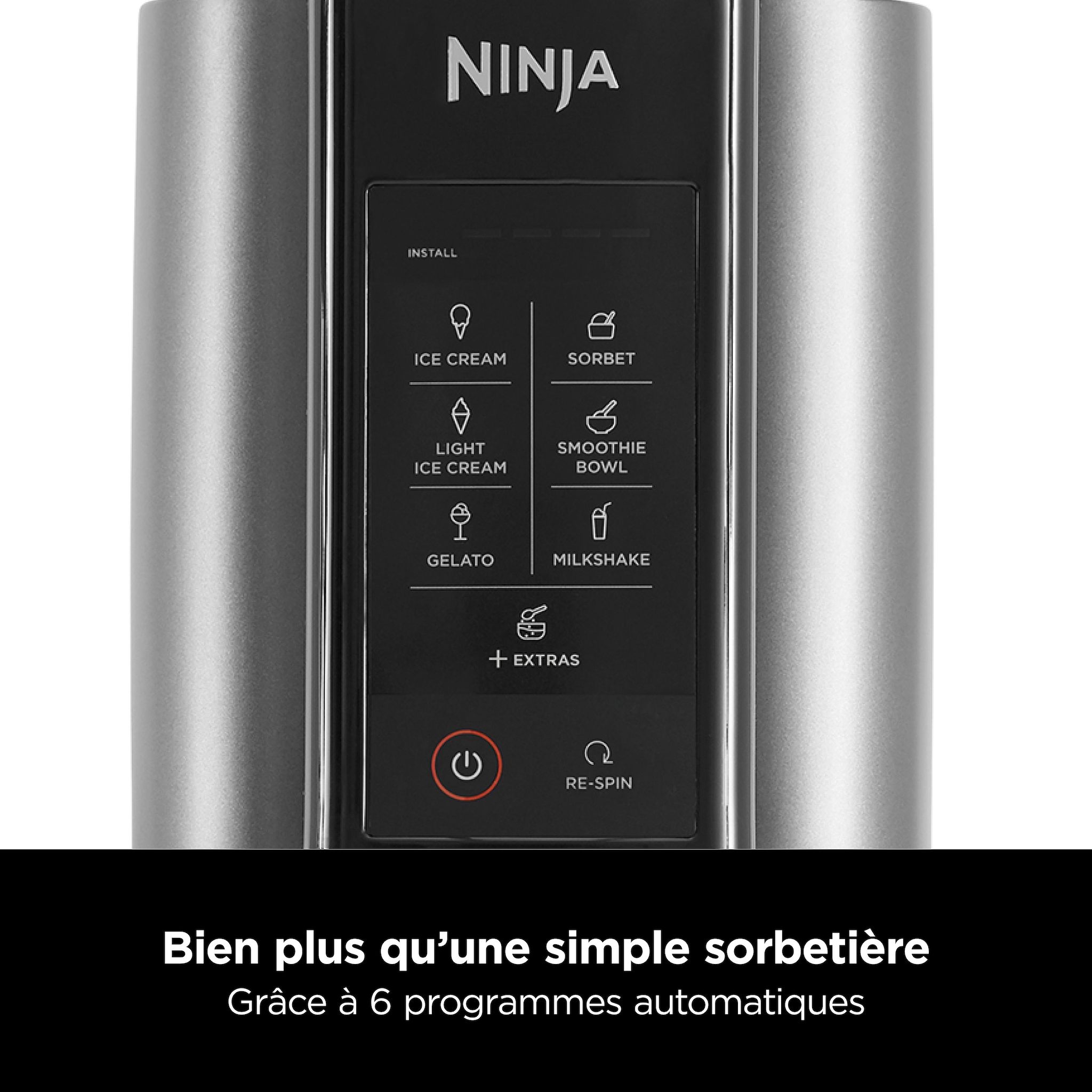 Voir la diapositive 4 : NINJA Machine à glace Creami NC302EU - Gris