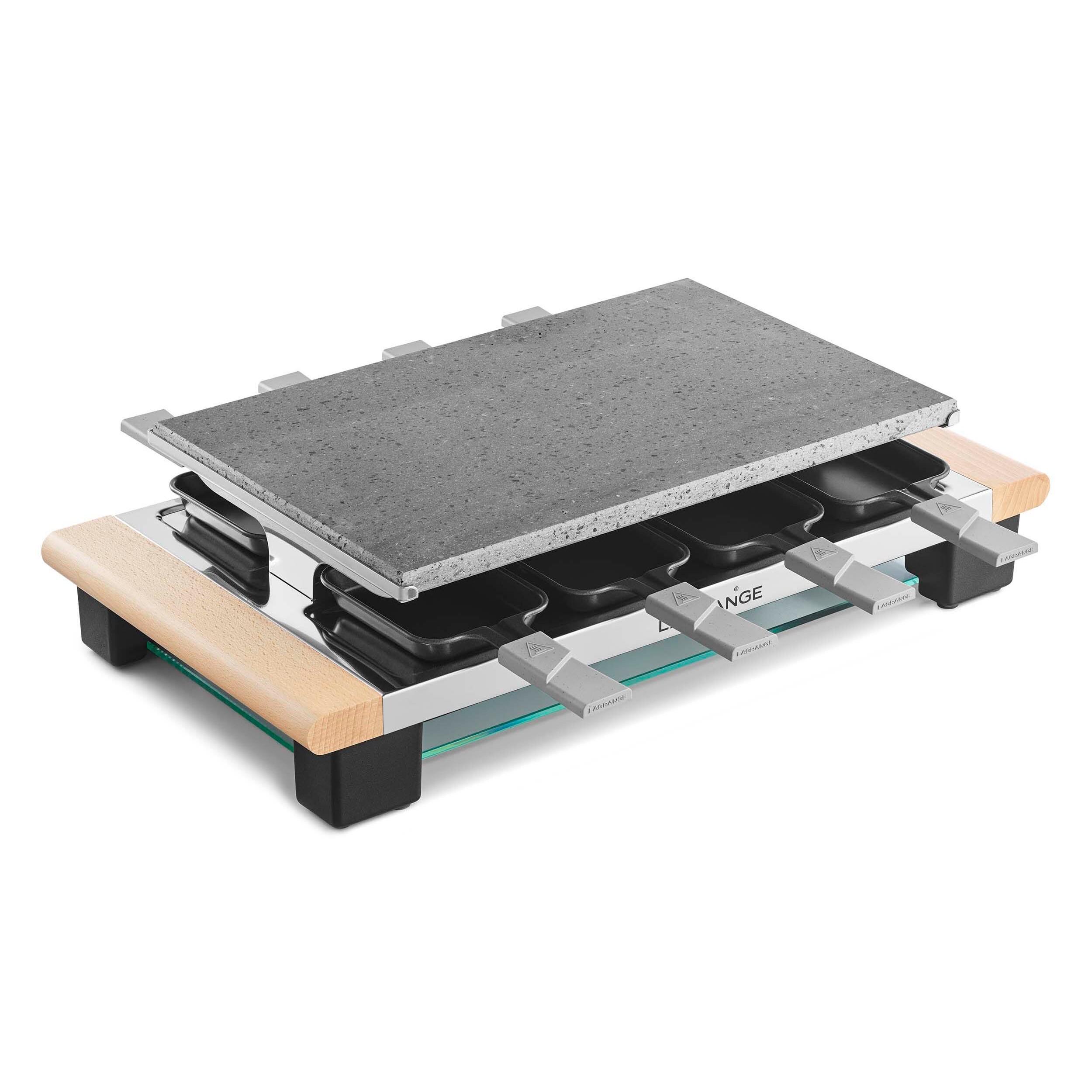 Voir la diapositive 2 : LAGRANGE Appareil à raclette pierre 399012 - Bois