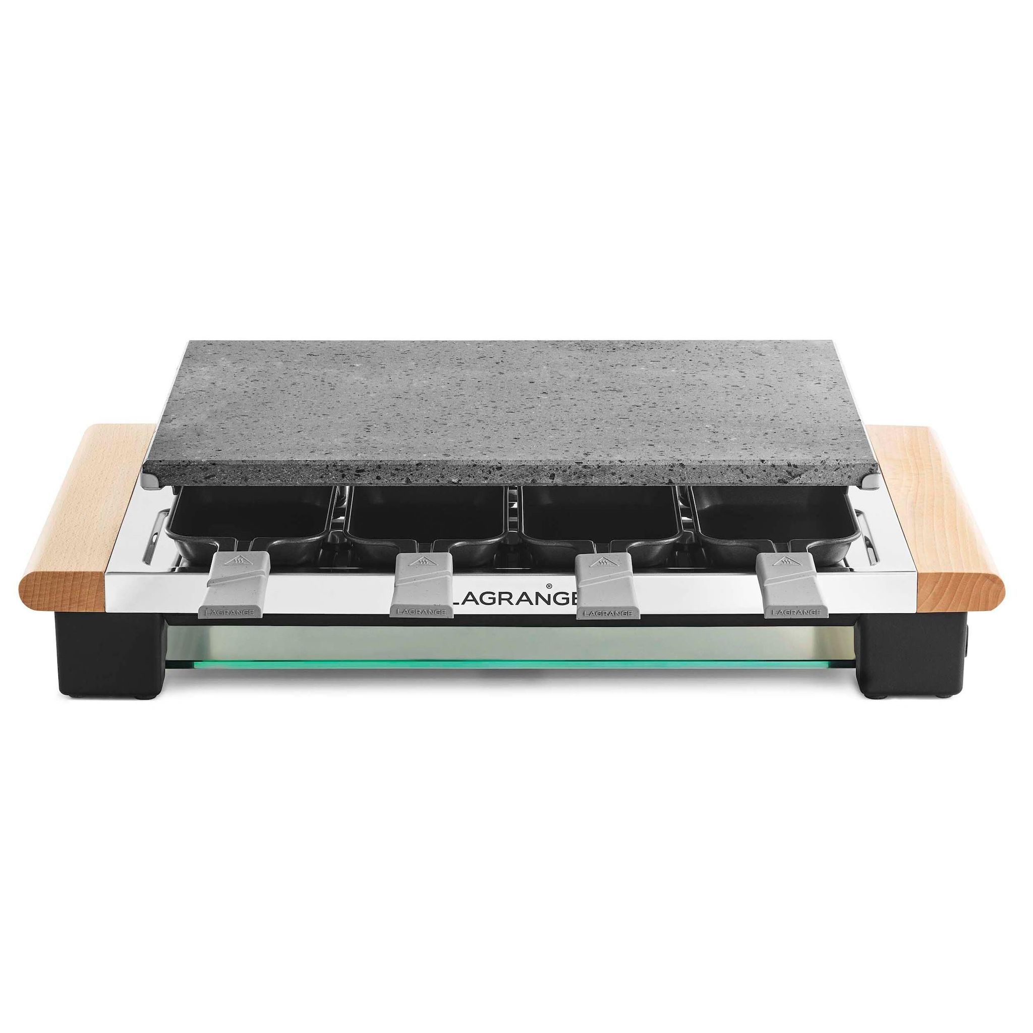 Voir la diapositive 4 : LAGRANGE Appareil à raclette pierre 399012 - Bois