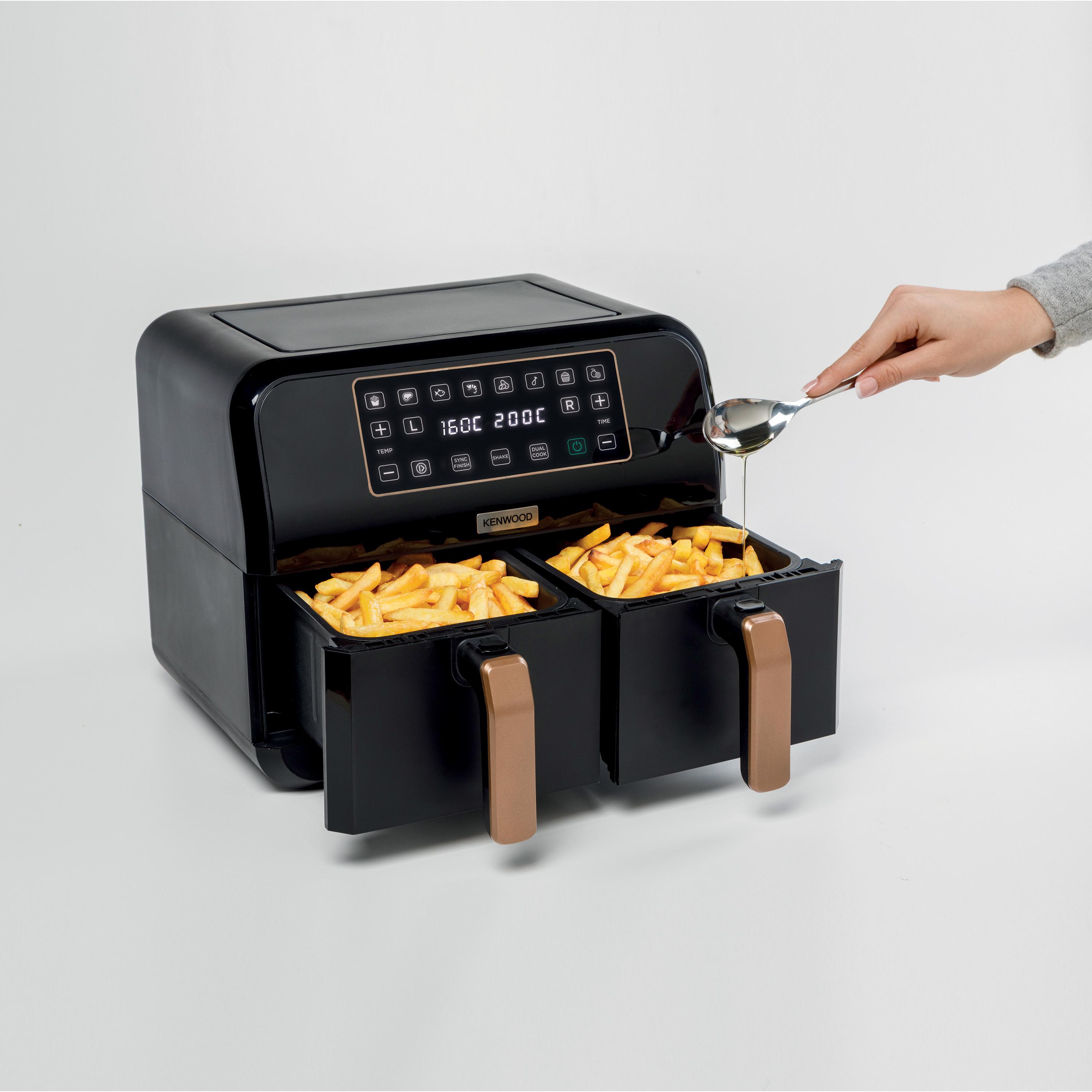 Voir la diapositive 8 : KENWOOD Friteuse sans huile à air chaud HFP15.000BK - Noir