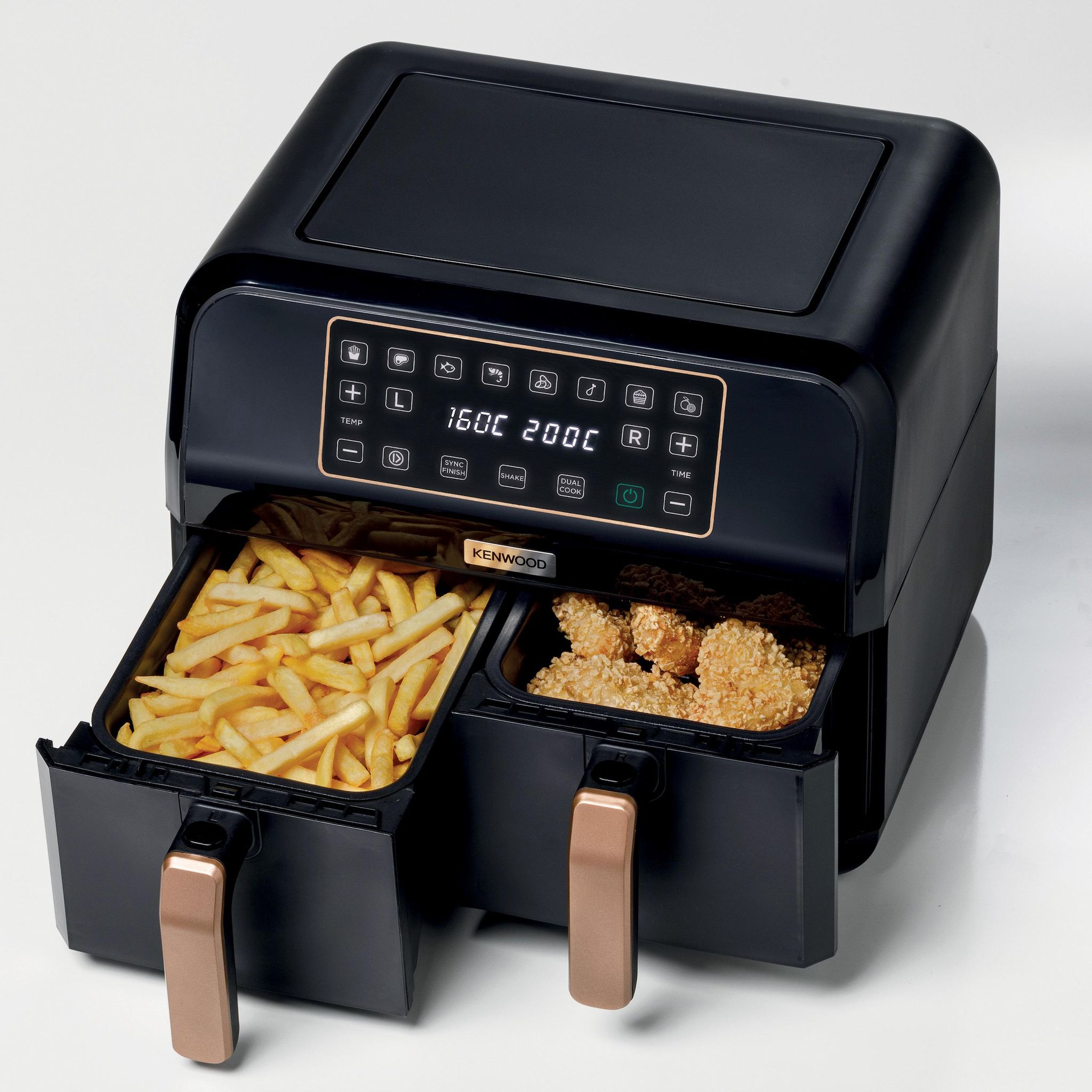 Voir la diapositive 9 : KENWOOD Friteuse sans huile à air chaud HFP15.000BK - Noir