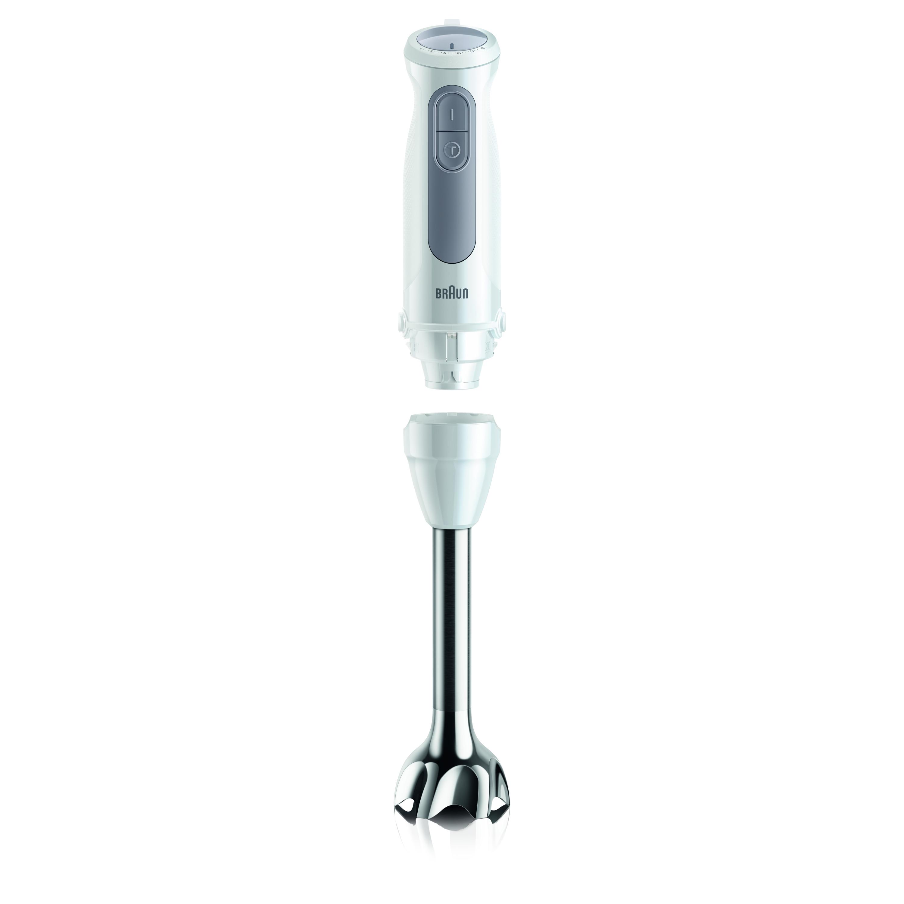 Voir la diapositive 2 : BRAUN Mixeur plongeant MQ50501M - Blanc