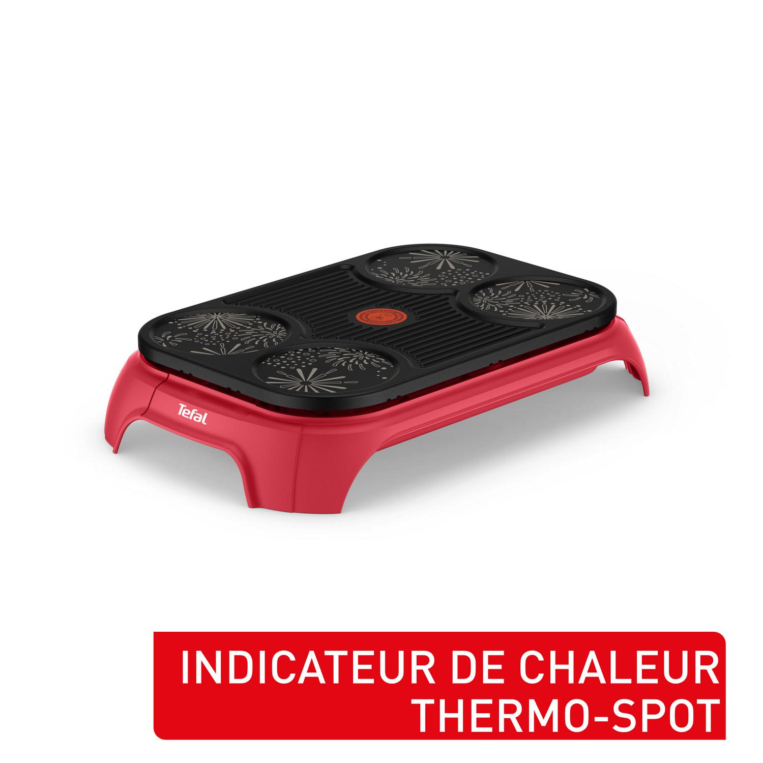 Voir la diapositive 6 : TEFAL Crêpière électrique PY55A7F0 - Rouge