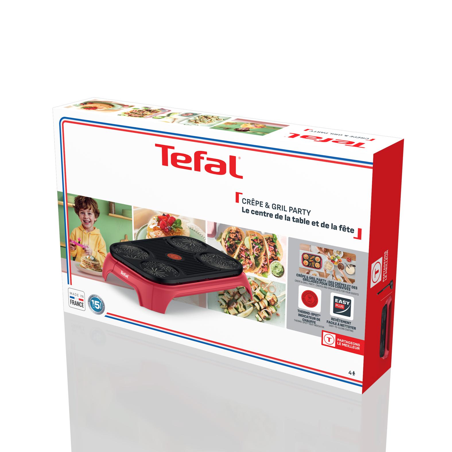 Voir la diapositive 8 : TEFAL Crêpière électrique PY55A7F0 - Rouge