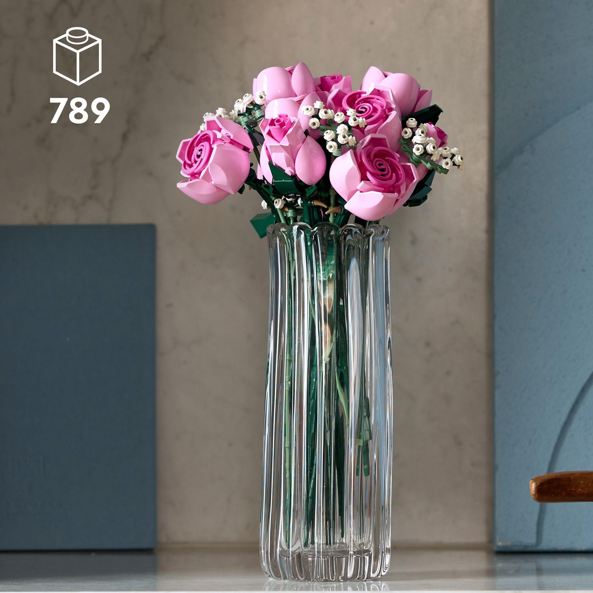 Voir la diapositive 3 : LEGO Botanicals 10374 Bouquet de Roses Roses - Set pour Adulte - Fleurs Artificielles