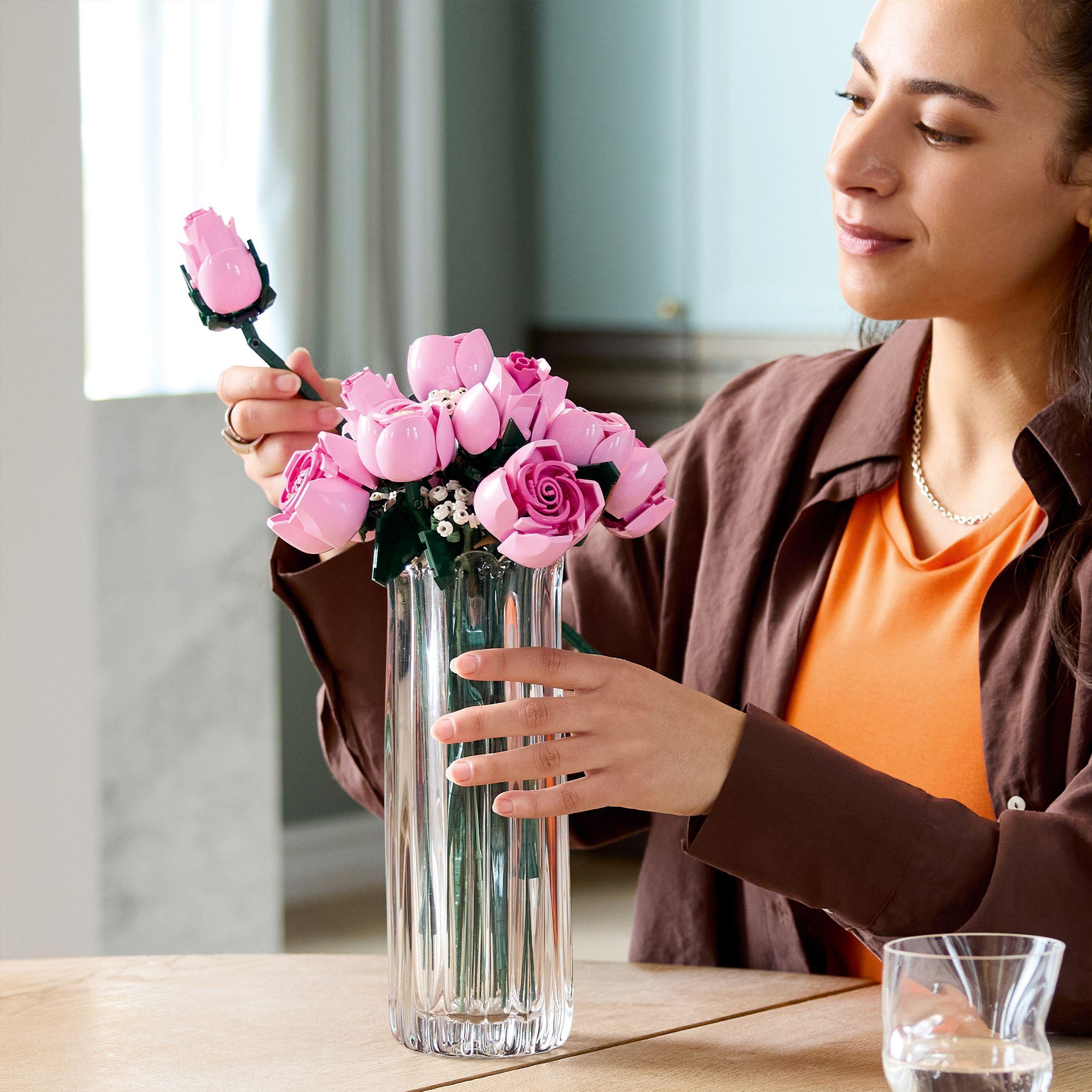 Voir la diapositive 7 : LEGO Botanicals 10374 Bouquet de Roses Roses - Set pour Adulte - Fleurs Artificielles