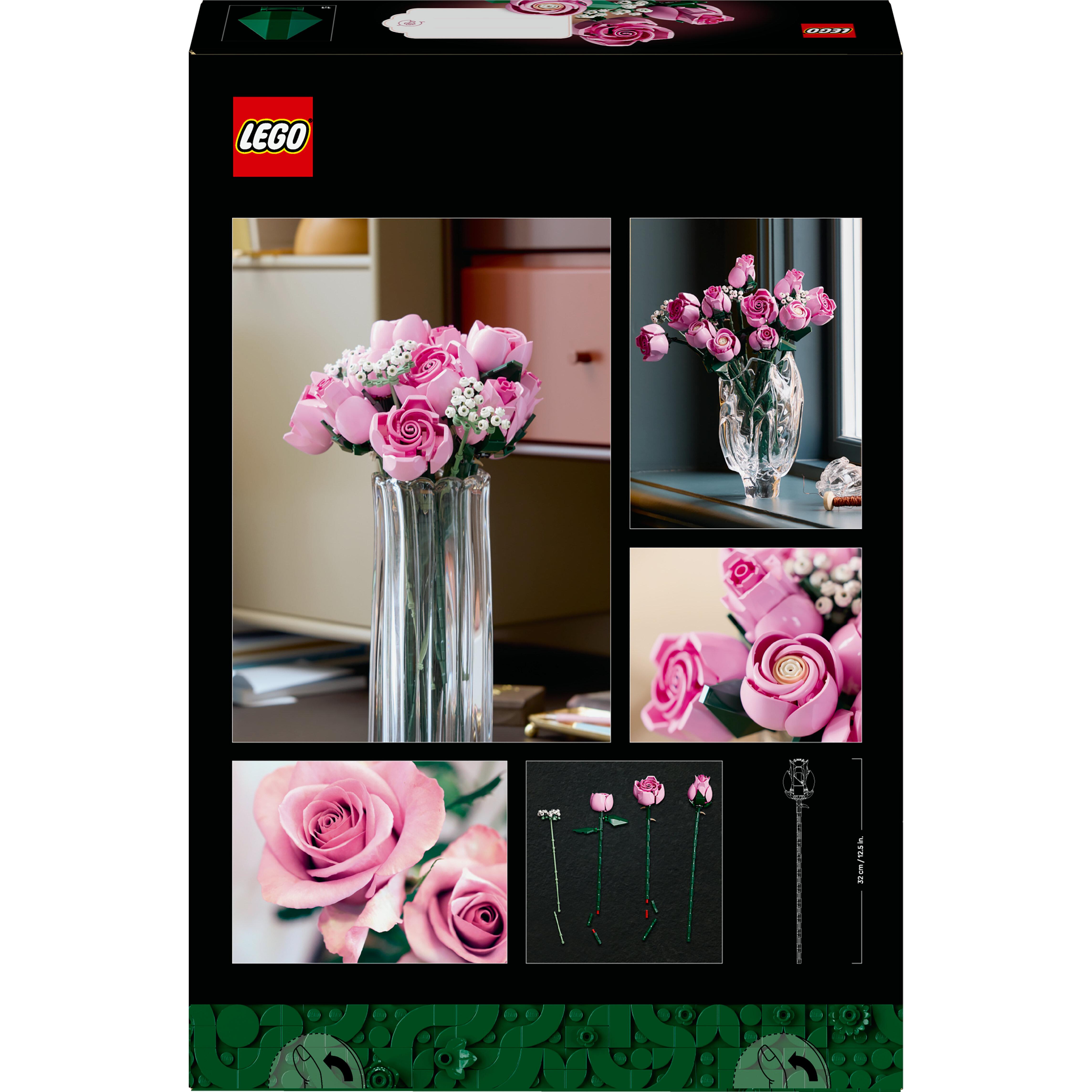 Voir la diapositive 8 : LEGO Botanicals 10374 Bouquet de Roses Roses - Set pour Adulte - Fleurs Artificielles