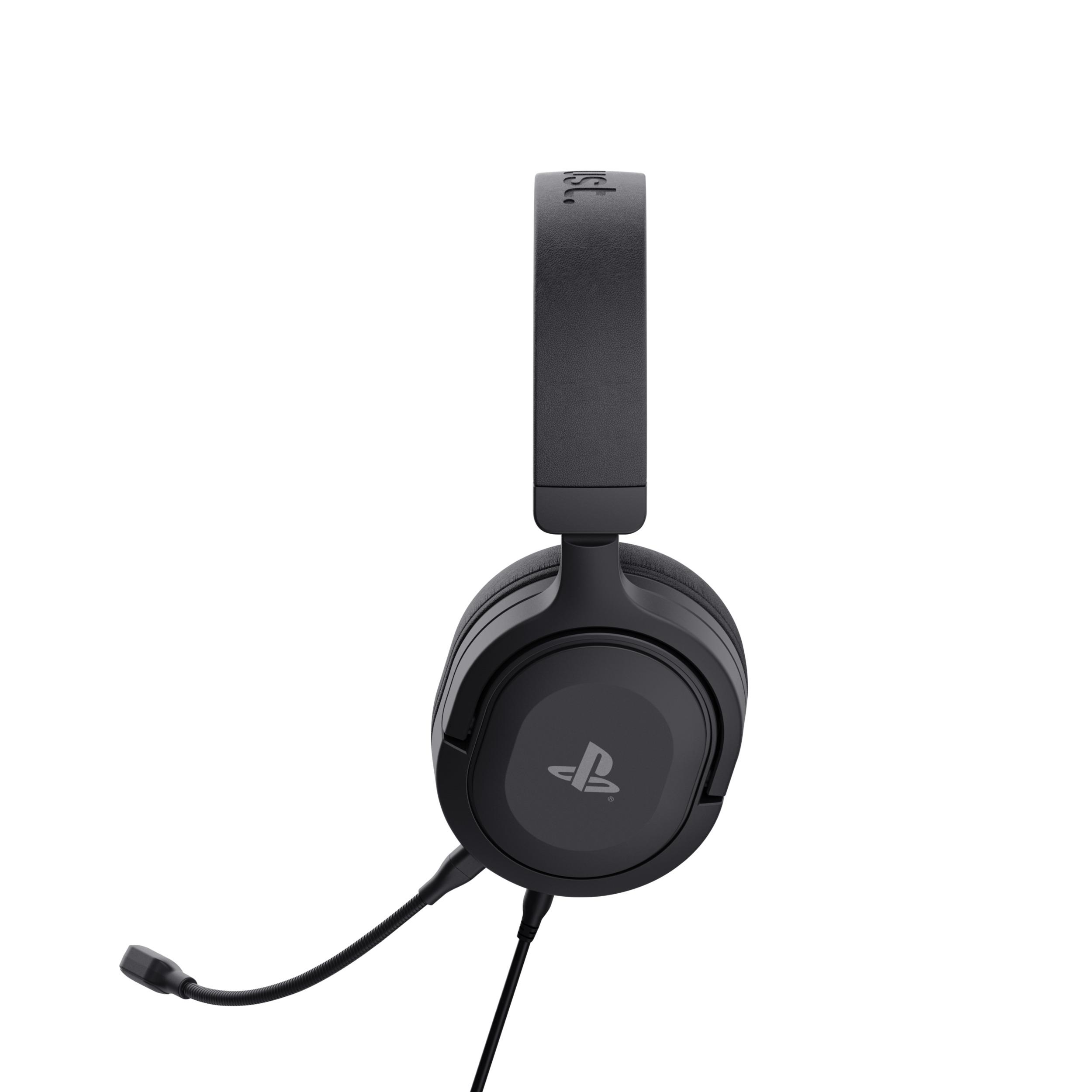 Voir la diapositive 2 : TRUST Casque Gaming Filaire Forta Noir - PS5