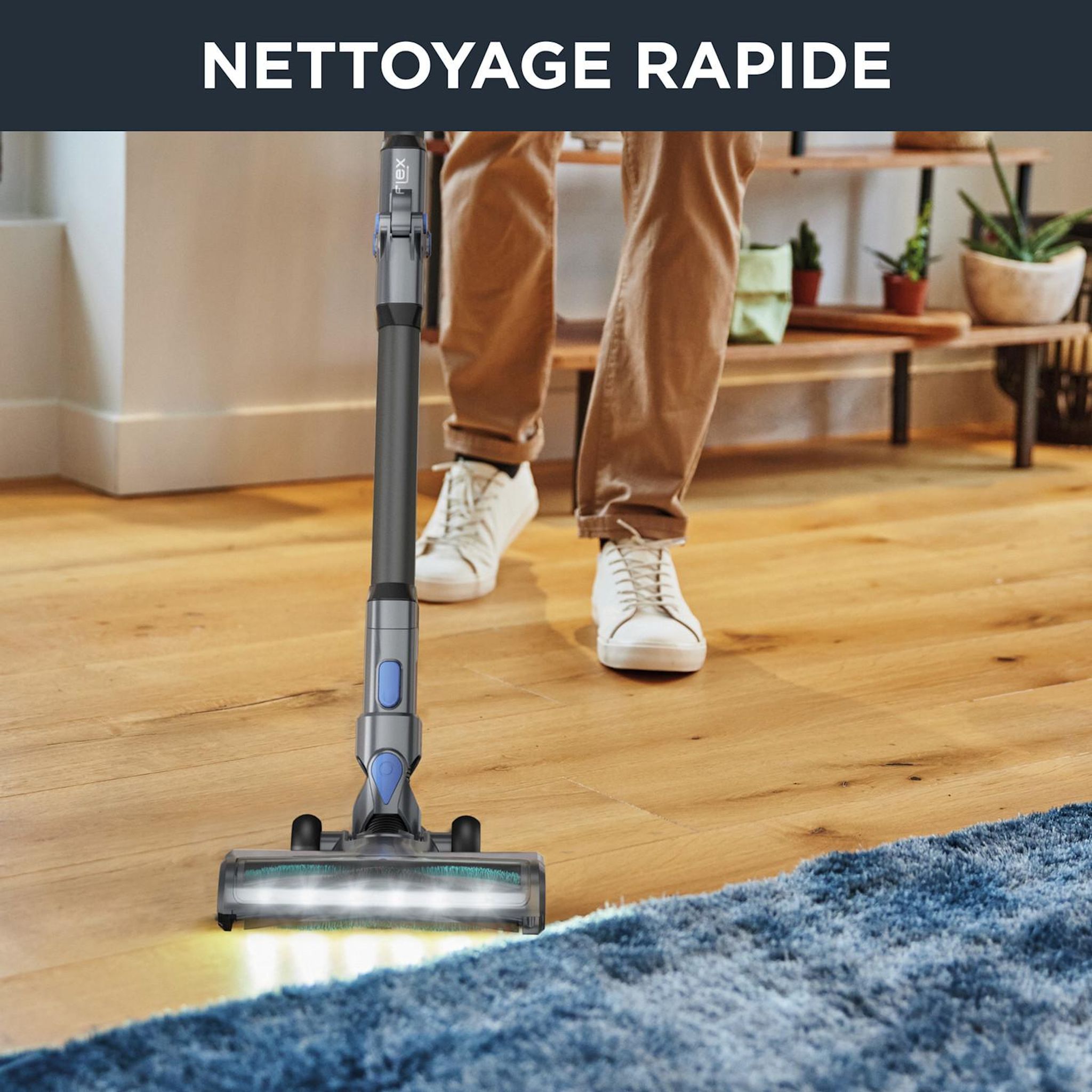 Voir la diapositive 2 : ROWENTA Aspirateur balai RH6929WO - Gris et bleu