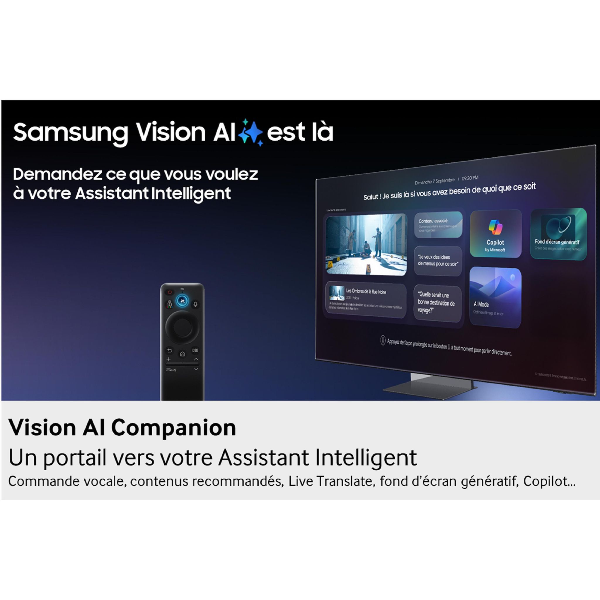 Voir la diapositive 2 : SAMSUNG TV Neo QLED TQ50QN90F